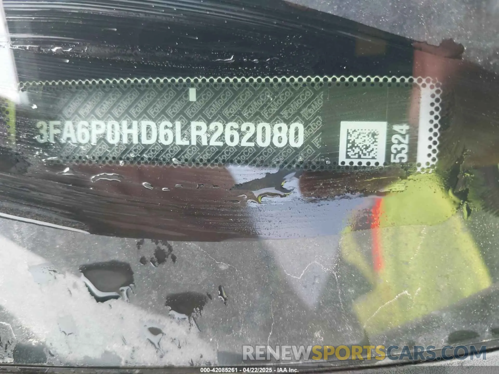 9 Photograph of a damaged car 3FA6P0HD6LR262080 FORD FUSION 2020