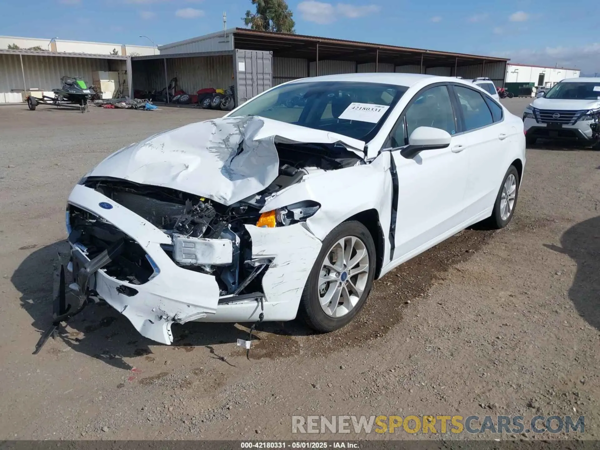 2 Photograph of a damaged car 3FA6P0HD7LR189589 FORD FUSION 2020