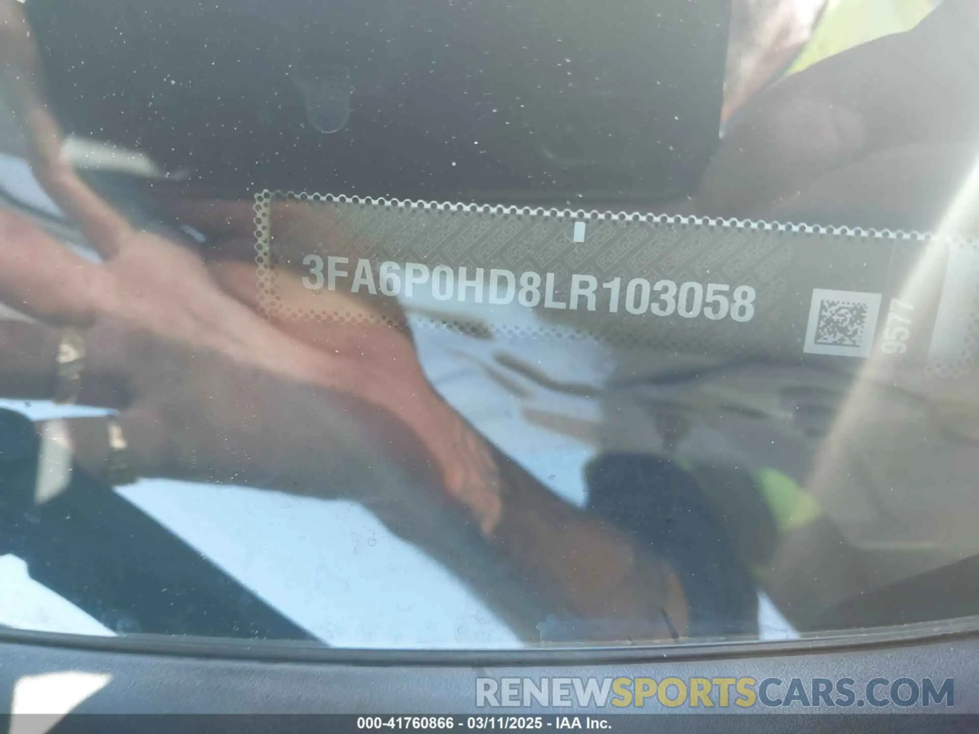 9 Photograph of a damaged car 3FA6P0HD8LR103058 FORD FUSION 2020