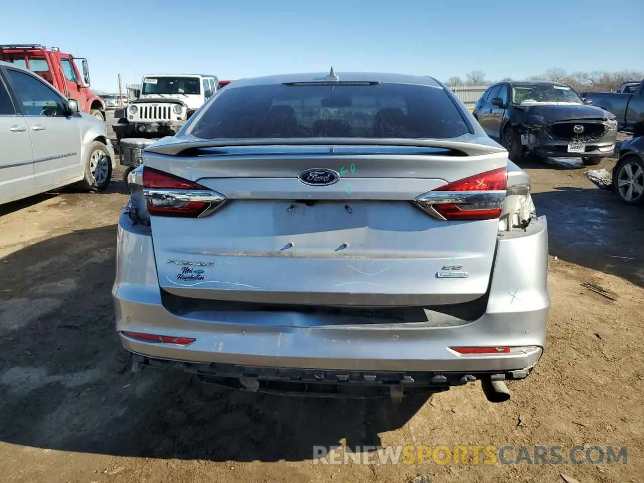 6 Photograph of a damaged car 3FA6P0HD8LR128879 FORD FUSION 2020