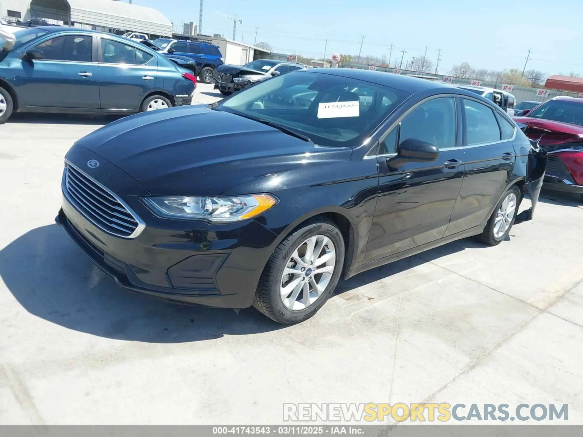 2 Photograph of a damaged car 3FA6P0HD9LR142841 FORD FUSION 2020