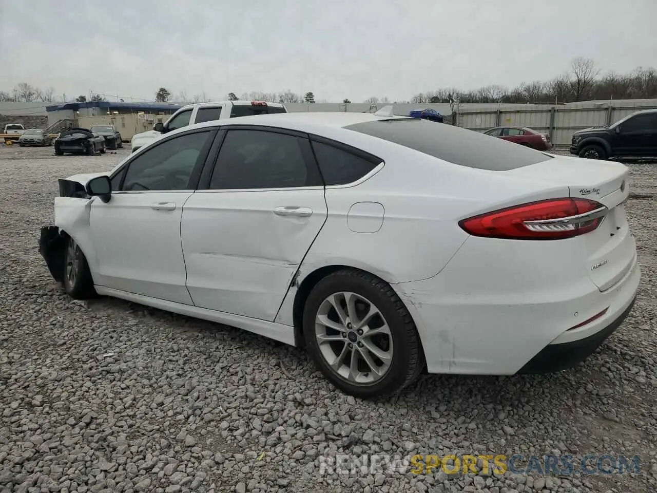 2 Фотография поврежденного автомобиля 3FA6P0HDXLR110951 FORD FUSION 2020