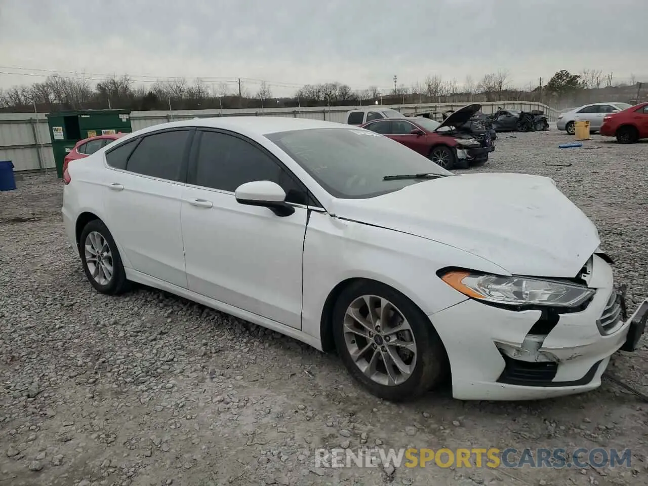 4 Фотография поврежденного автомобиля 3FA6P0HDXLR110951 FORD FUSION 2020