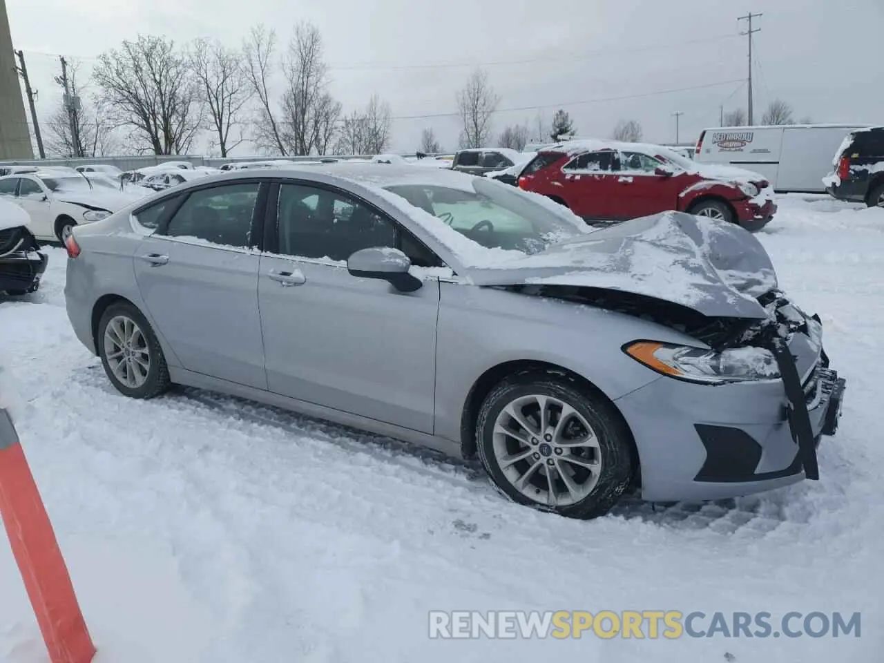 4 Фотография поврежденного автомобиля 3FA6P0HDXLR260199 FORD FUSION 2020