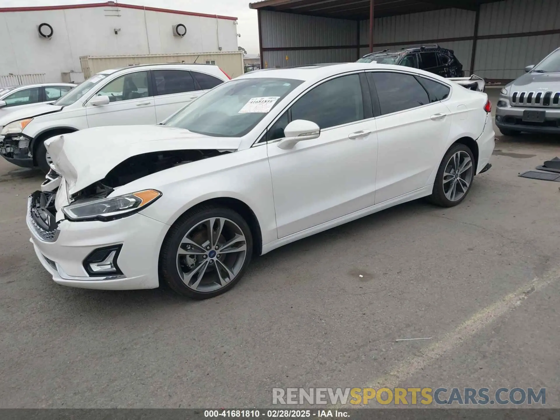 2 Photograph of a damaged car 3FA6P0K92LR103416 FORD FUSION 2020