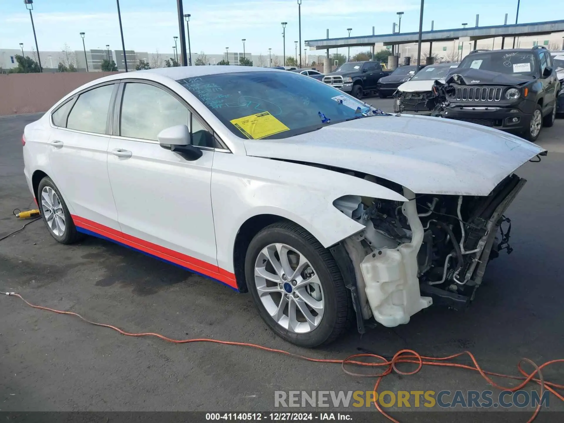 1 Photograph of a damaged car 3FA6P0LU3LR242375 FORD FUSION 2020