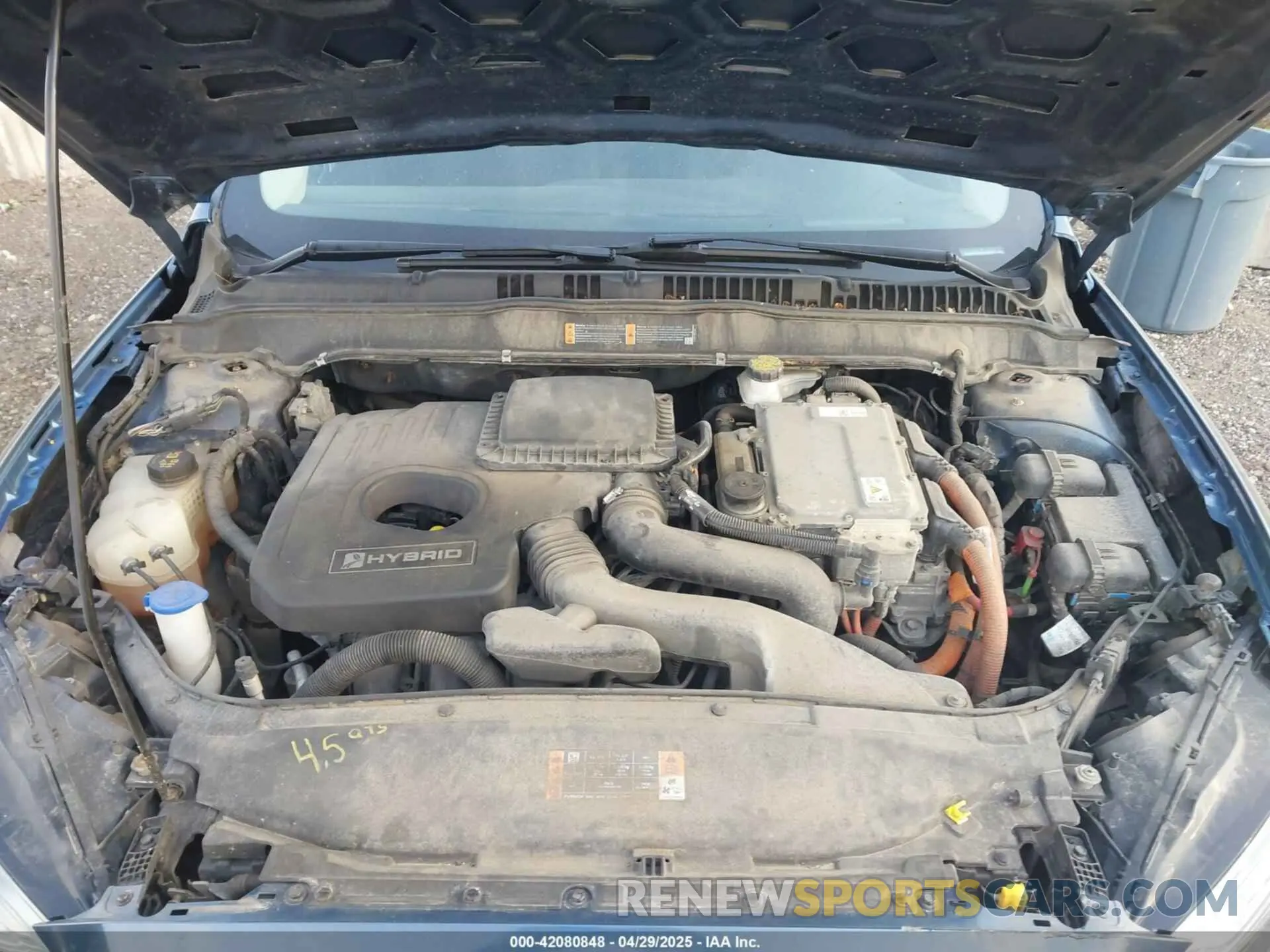 10 Photograph of a damaged car 3FA6P0LU1KR108172 FORD FUSION HYBRID 2019
