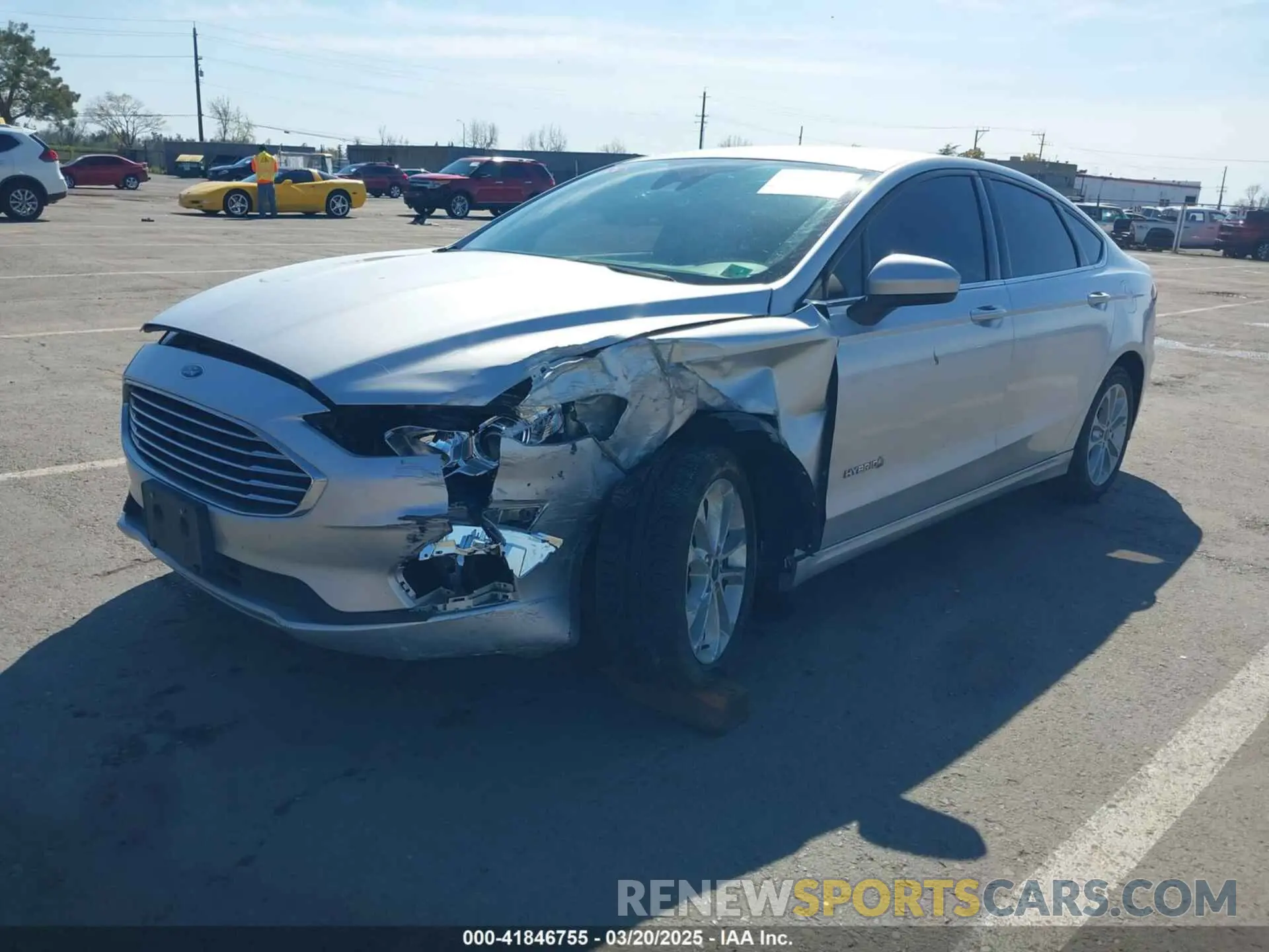 2 Photograph of a damaged car 3FA6P0LU2KR188503 FORD FUSION HYBRID 2019