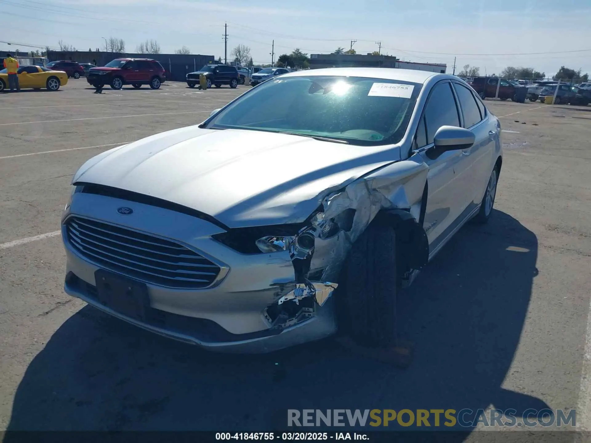 6 Photograph of a damaged car 3FA6P0LU2KR188503 FORD FUSION HYBRID 2019