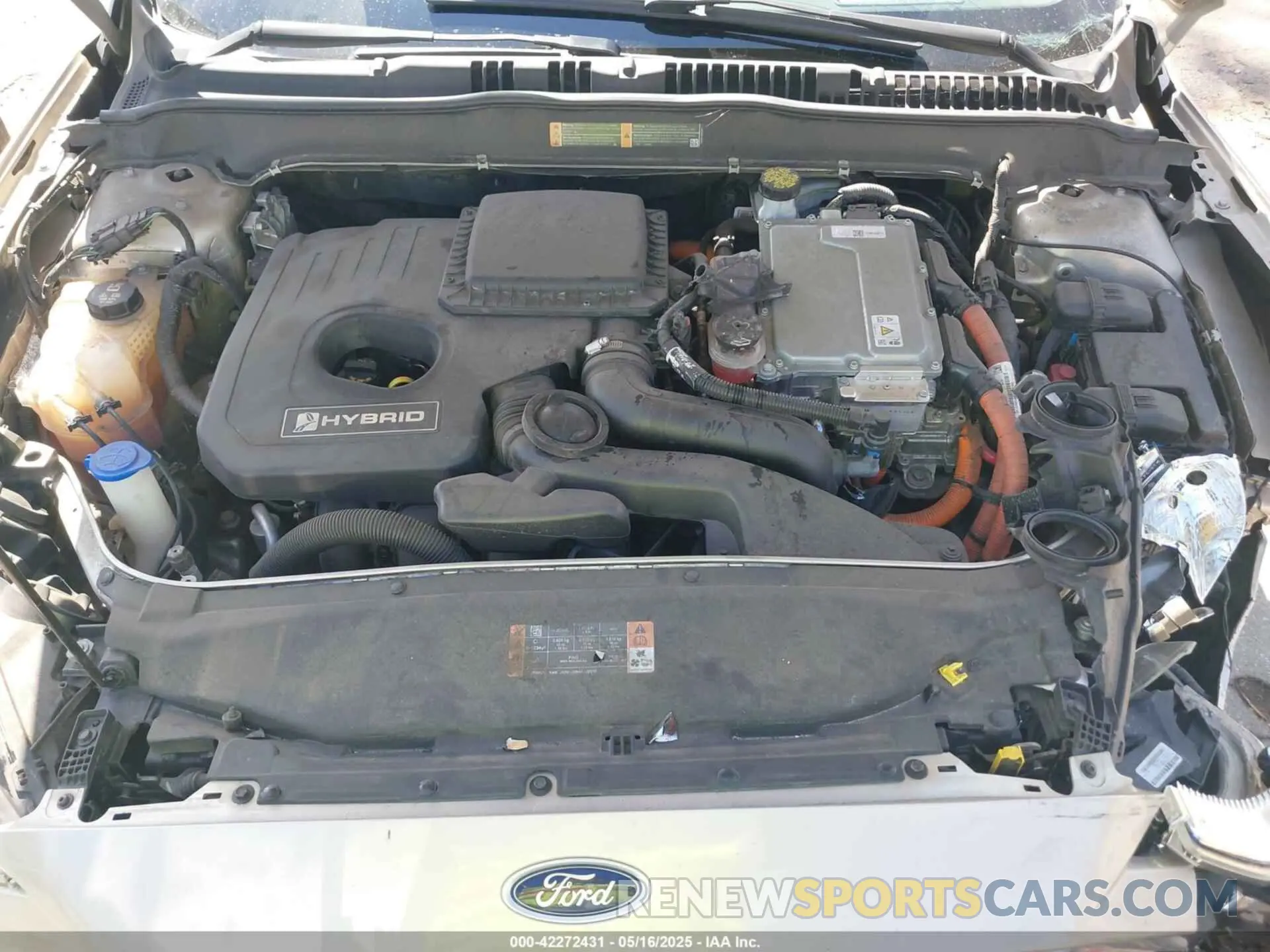 10 Фотография поврежденного автомобиля 3FA6P0LU2KR206661 FORD FUSION HYBRID 2019