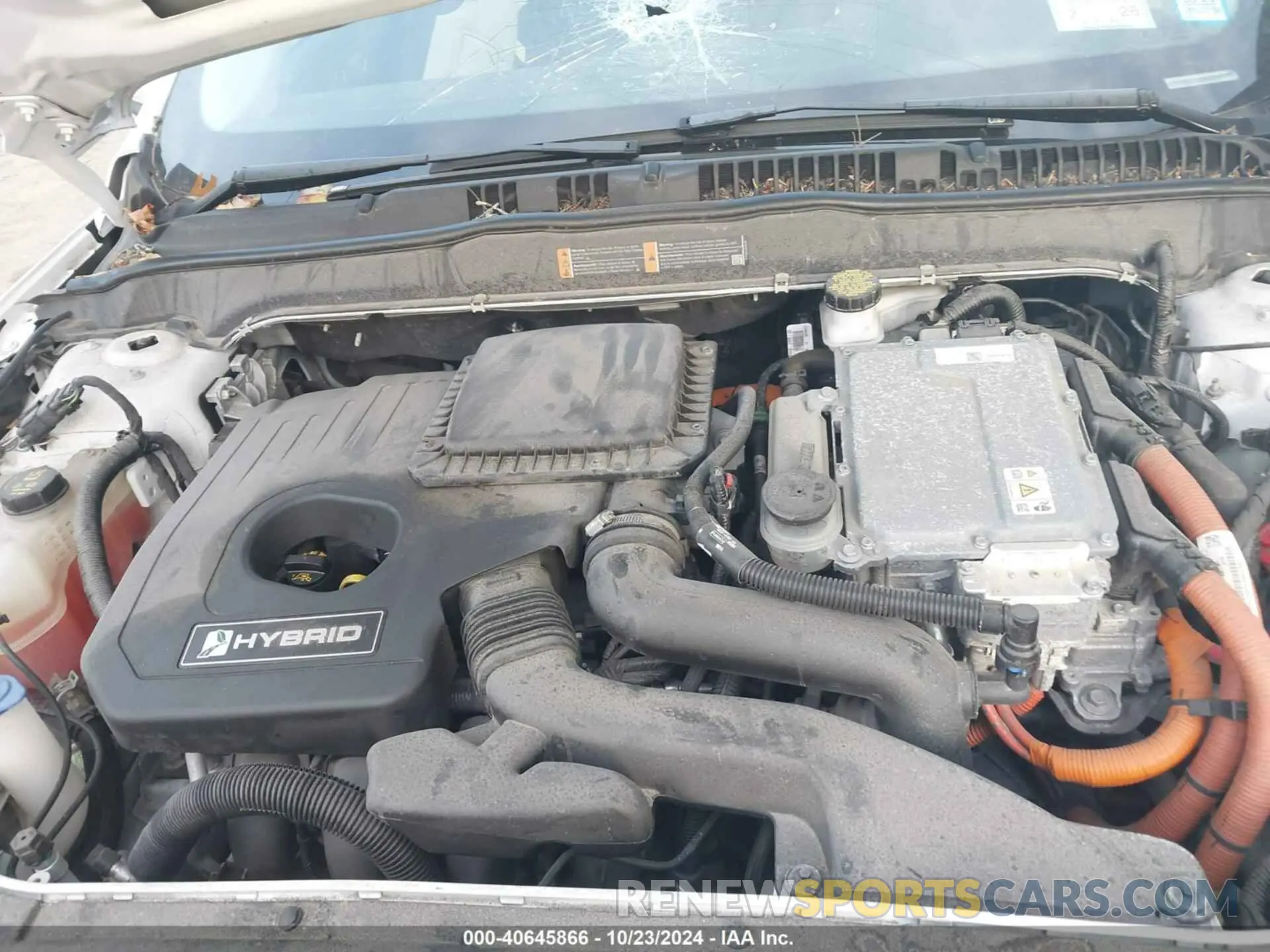 10 Photograph of a damaged car 3FA6P0LU2KR226702 FORD FUSION HYBRID 2019