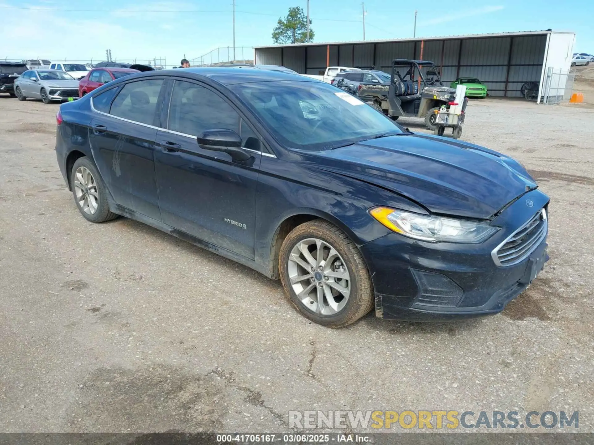 1 Photograph of a damaged car 3FA6P0LU3KR273527 FORD FUSION HYBRID 2019