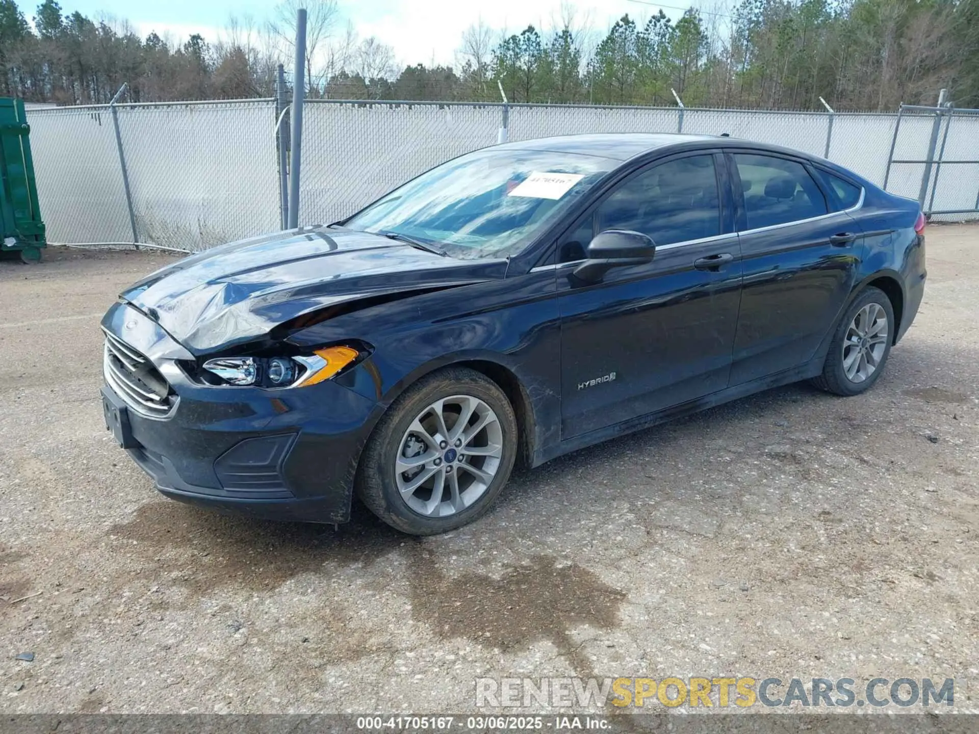 2 Photograph of a damaged car 3FA6P0LU3KR273527 FORD FUSION HYBRID 2019