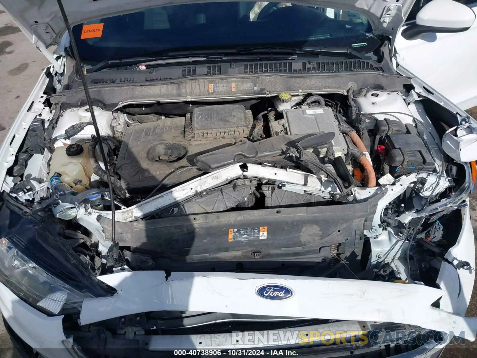 10 Photograph of a damaged car 3FA6P0LU5KR207173 FORD FUSION HYBRID 2019