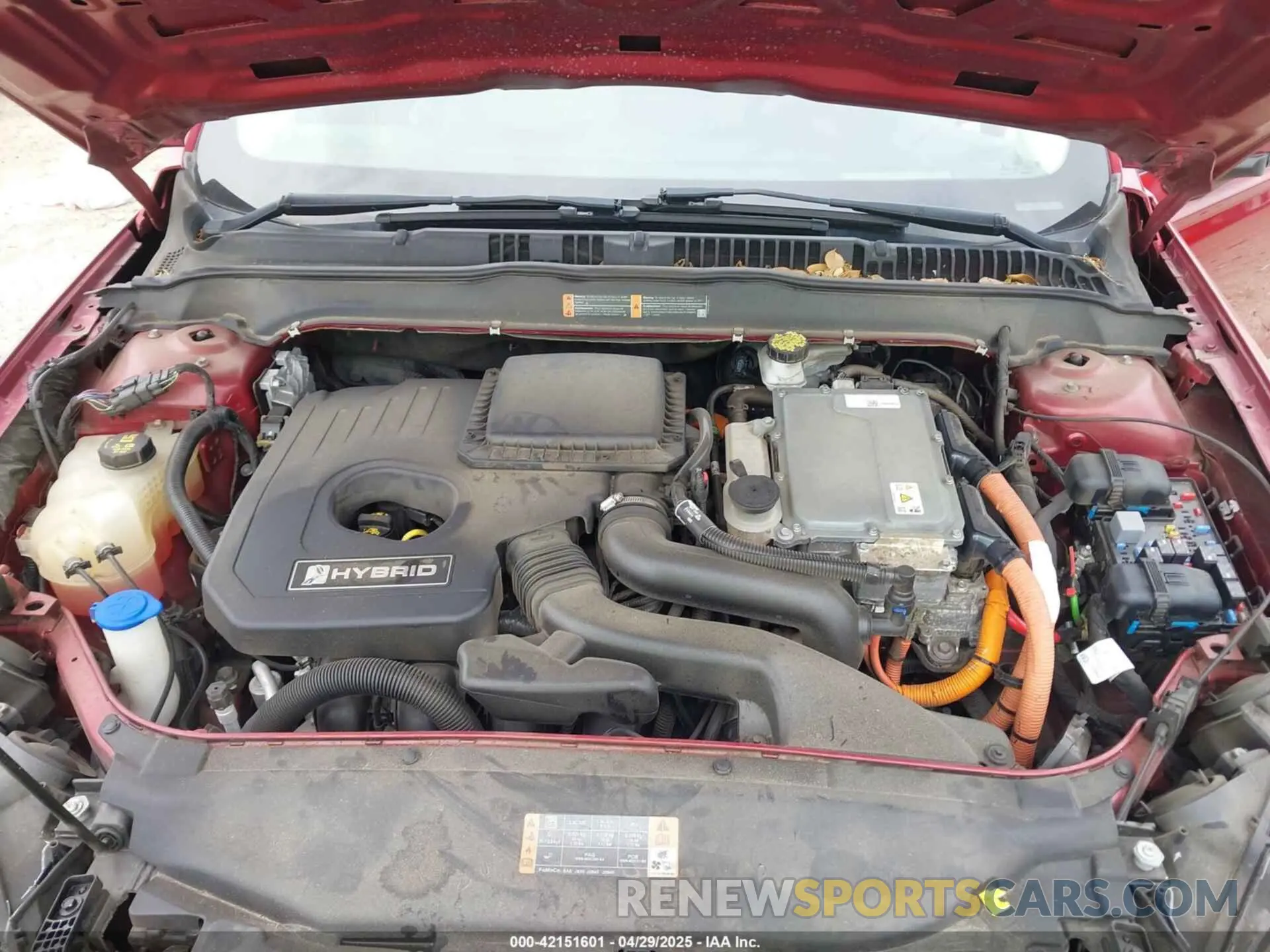 10 Photograph of a damaged car 3FA6P0LU6KR257130 FORD FUSION HYBRID 2019