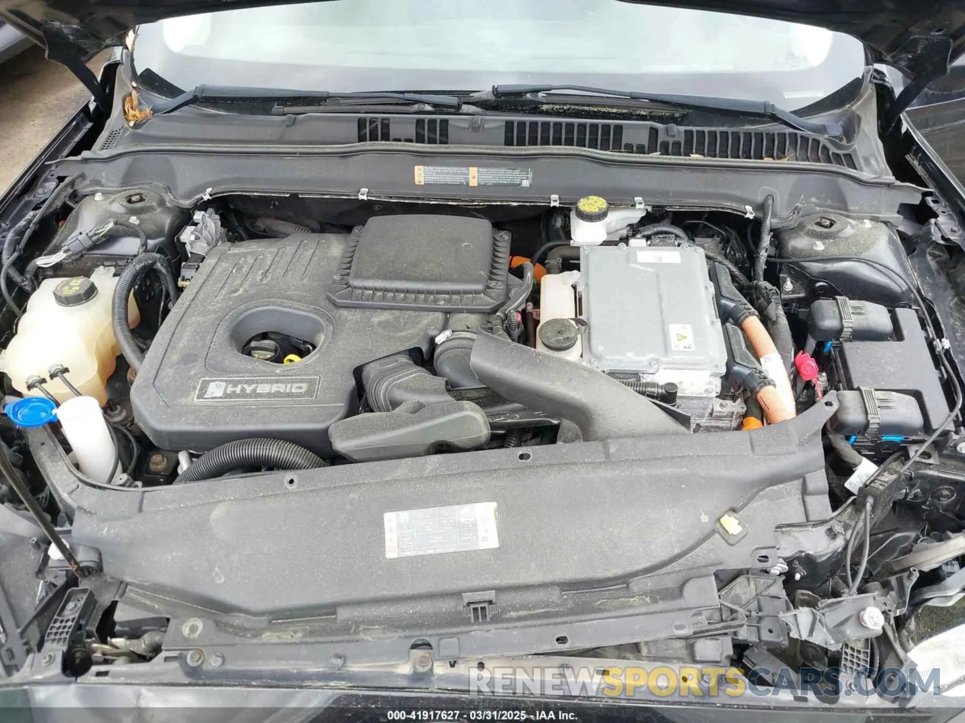 10 Photograph of a damaged car 3FA6P0LU8KR106192 FORD FUSION HYBRID 2019