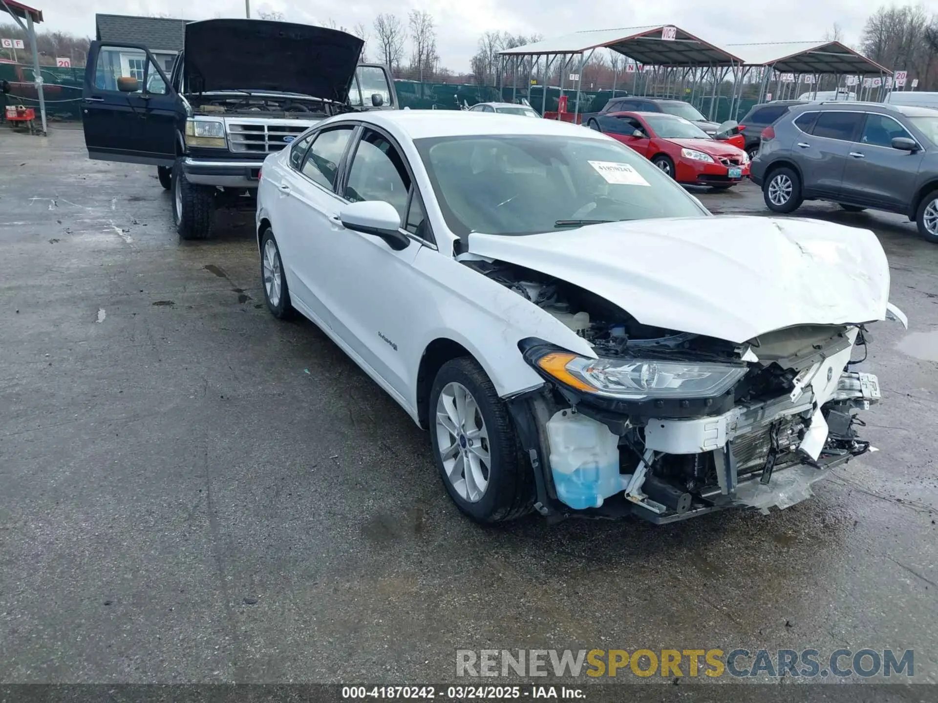 1 Photograph of a damaged car 3FA6P0LUXKR104850 FORD FUSION HYBRID 2019