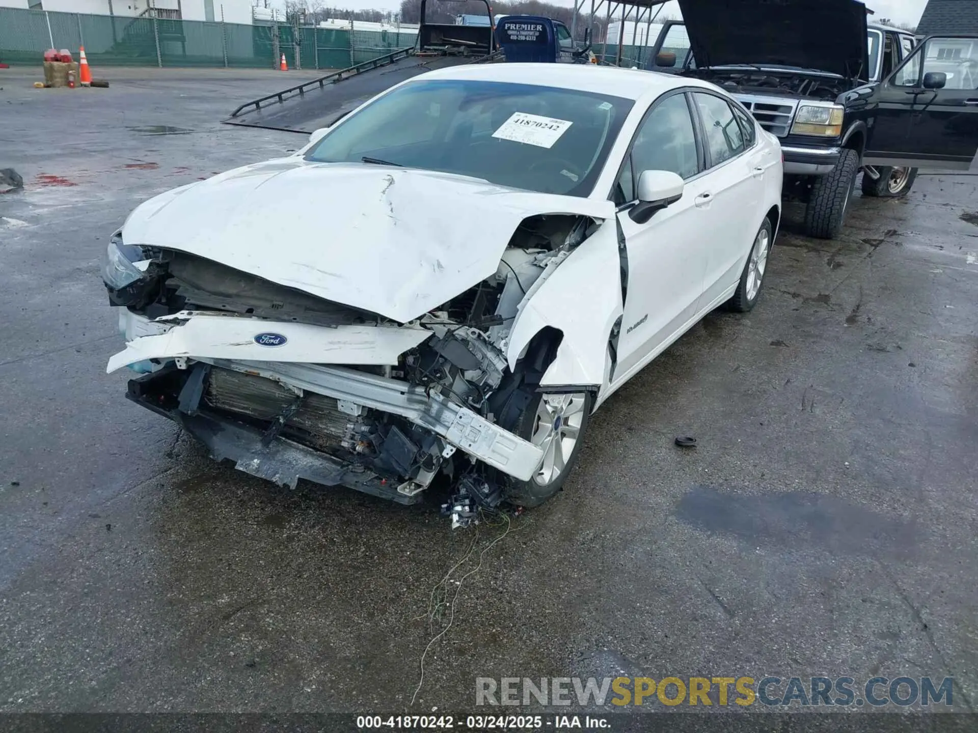 2 Photograph of a damaged car 3FA6P0LUXKR104850 FORD FUSION HYBRID 2019