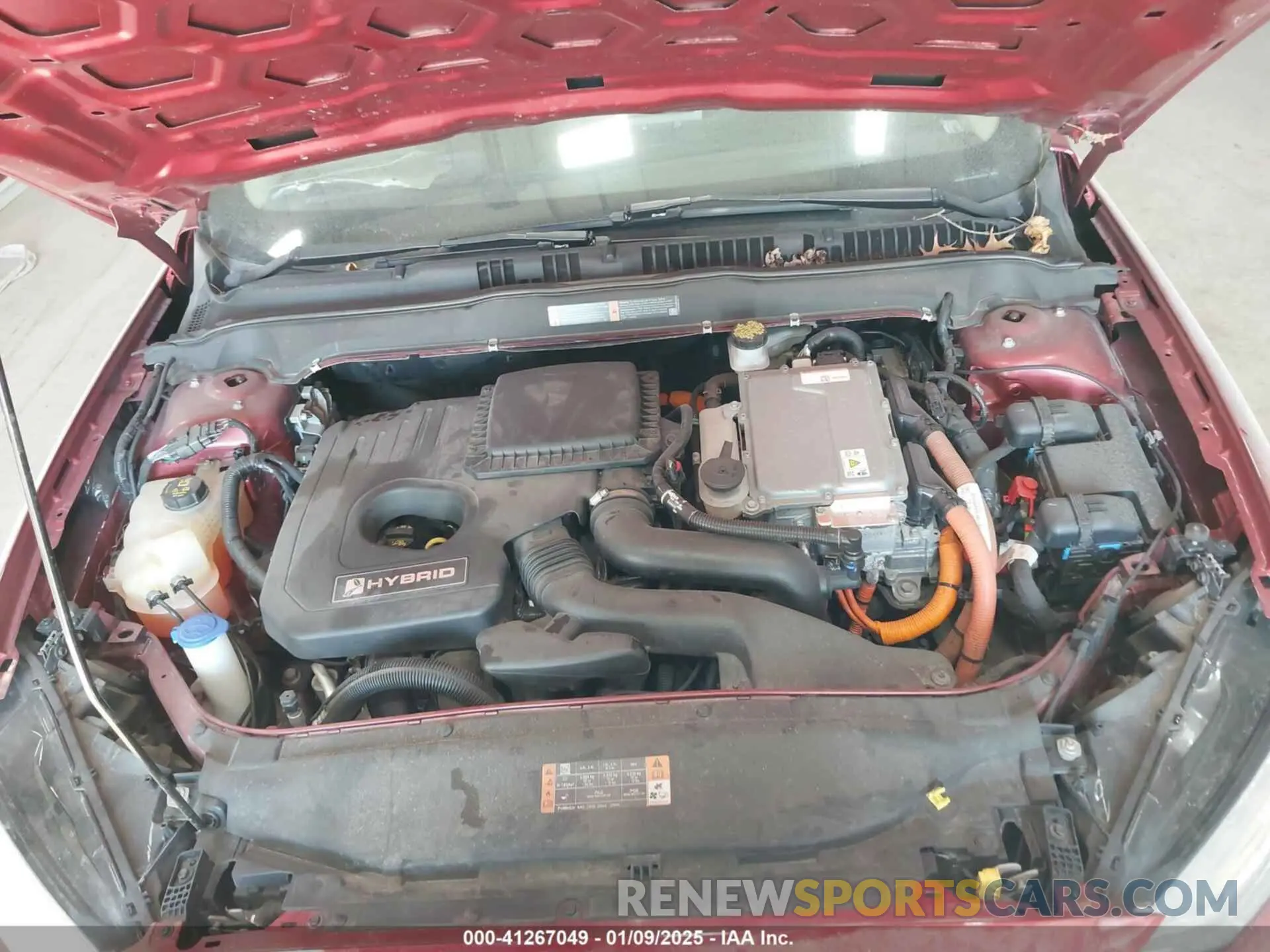 10 Photograph of a damaged car 3FA6P0LUXKR205712 FORD FUSION HYBRID 2019