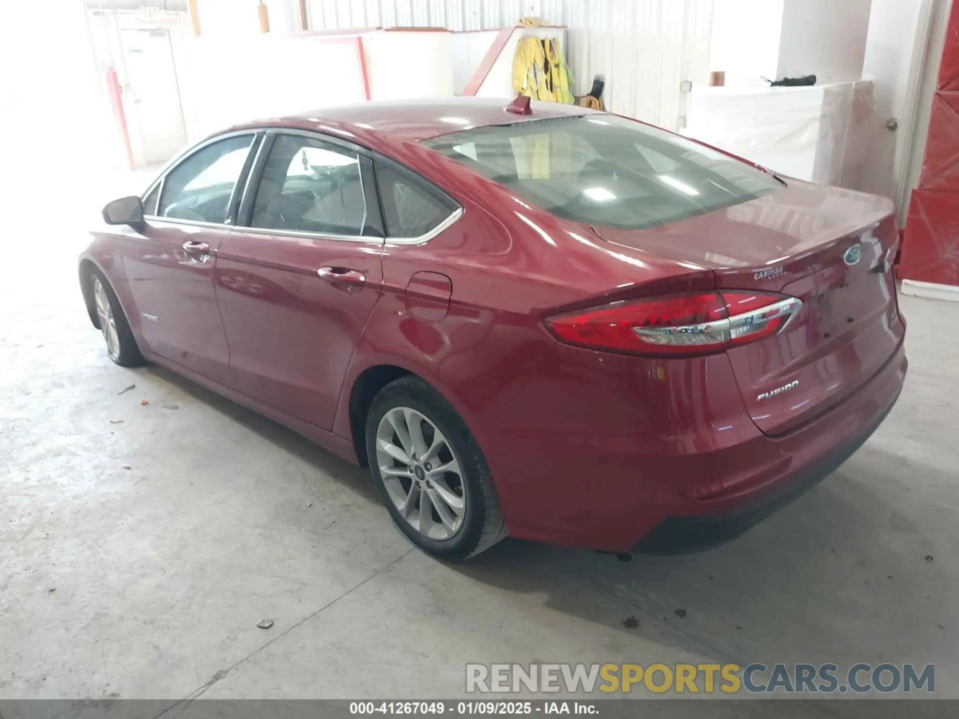 3 Photograph of a damaged car 3FA6P0LUXKR205712 FORD FUSION HYBRID 2019