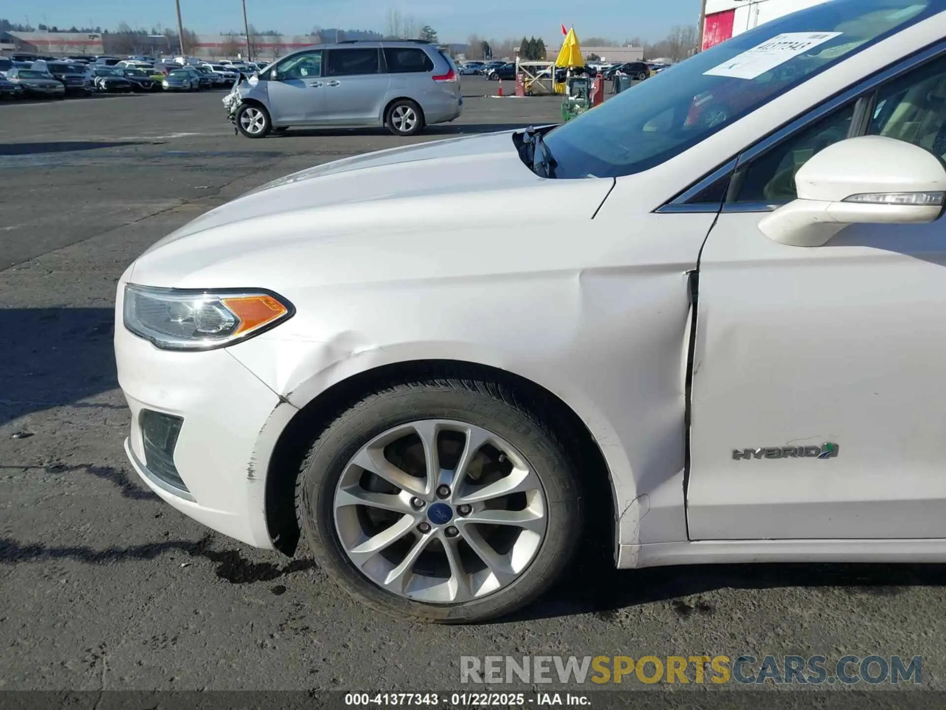 6 Photograph of a damaged car 3FA6P0MU1KR257325 FORD FUSION HYBRID 2019
