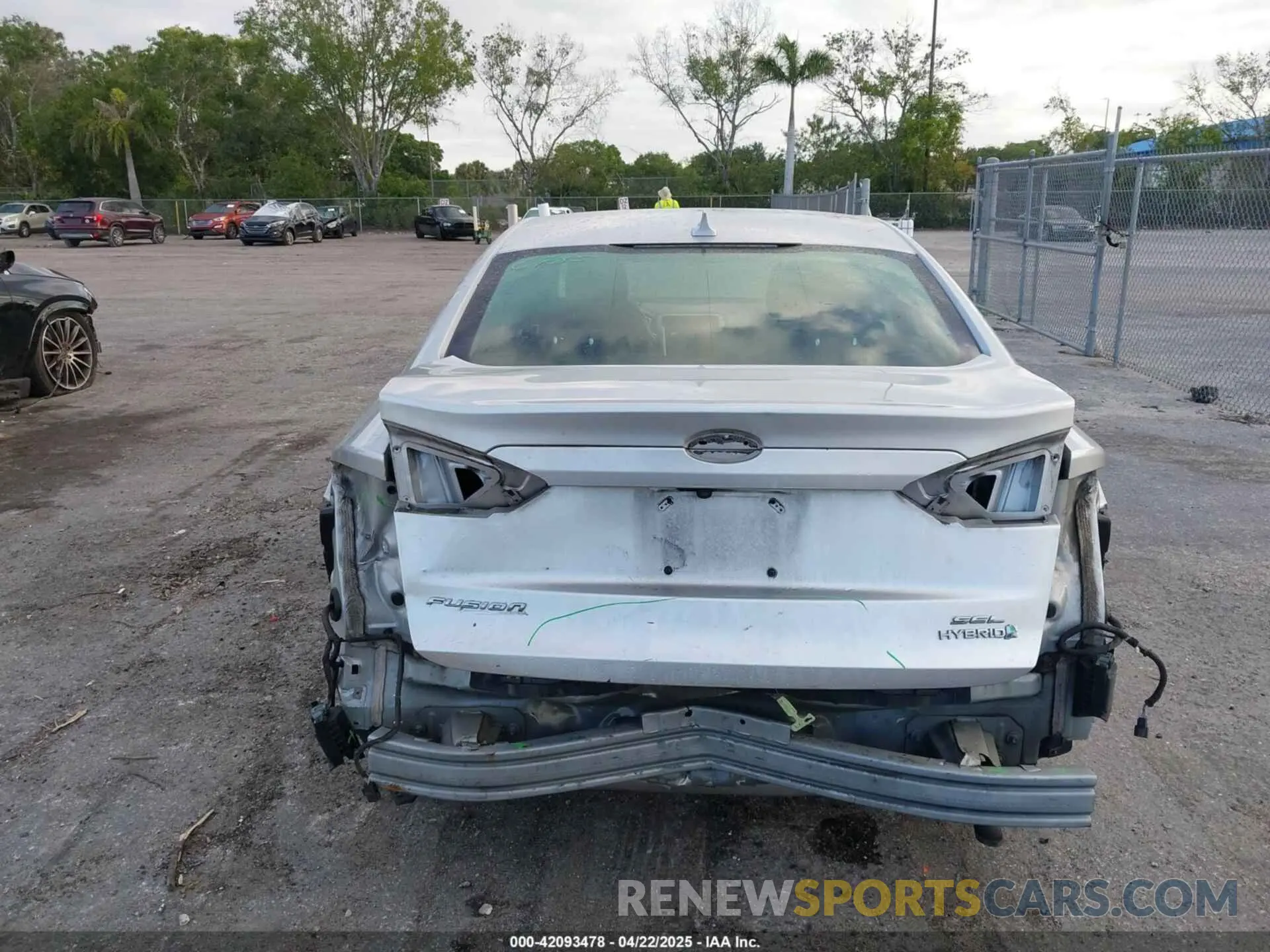 6 Photograph of a damaged car 3FA6P0MU3KR136943 FORD FUSION HYBRID 2019