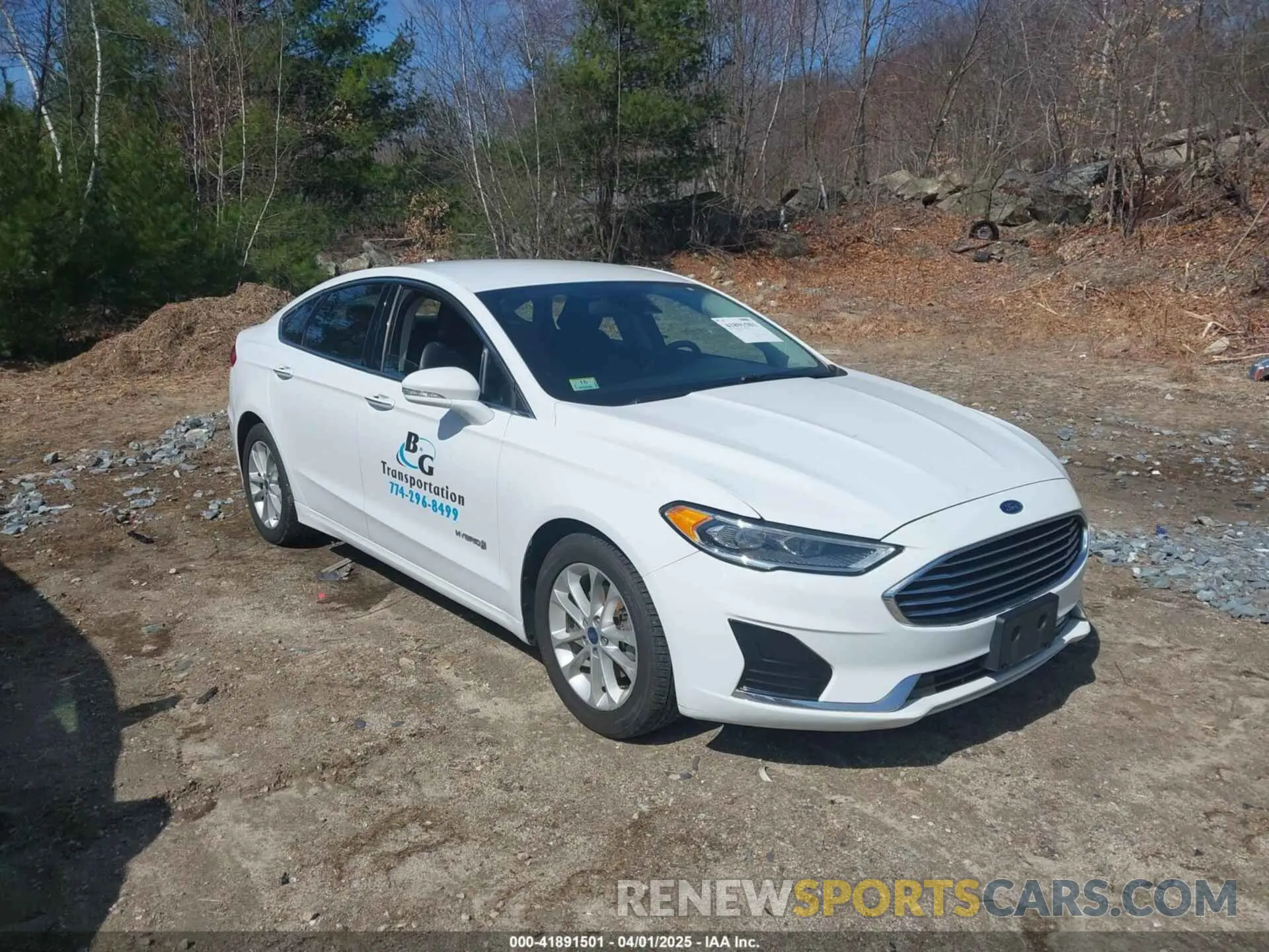 1 Photograph of a damaged car 3FA6P0MU4KR154299 FORD FUSION HYBRID 2019