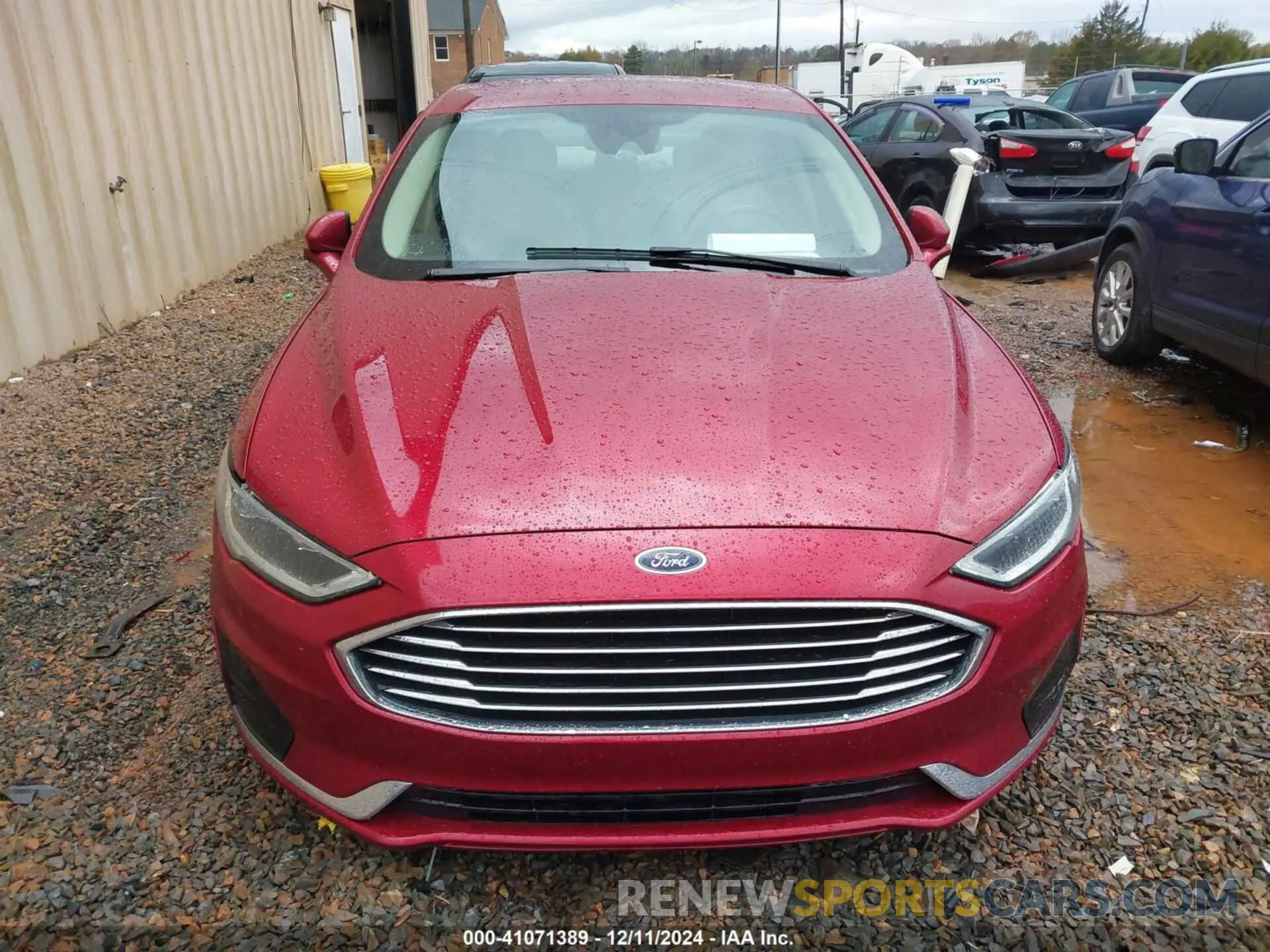 12 Photograph of a damaged car 3FA6P0MU6KR136726 FORD FUSION HYBRID 2019