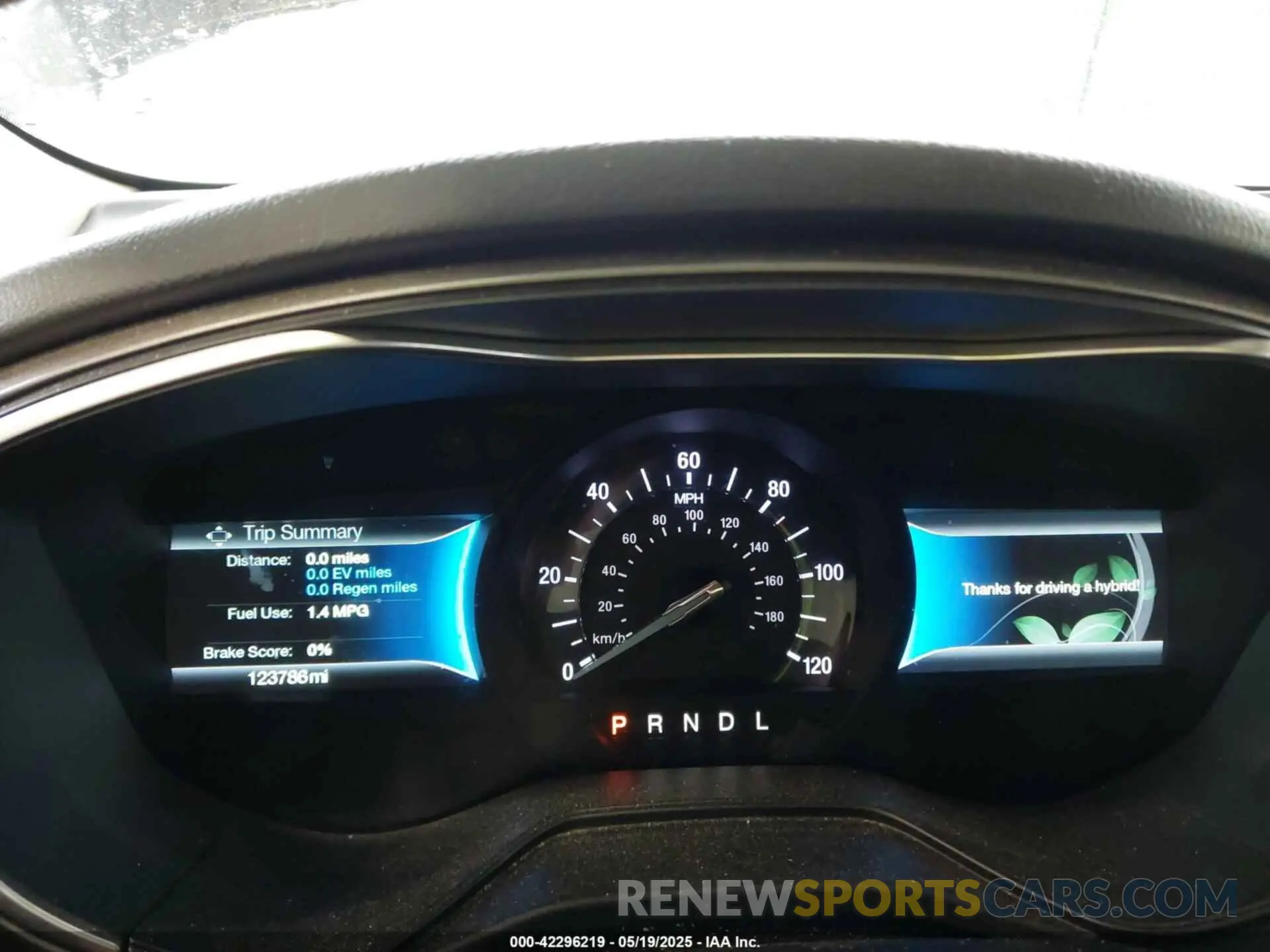 7 Photograph of a damaged car 3FA6P0MUXKR109237 FORD FUSION HYBRID 2019