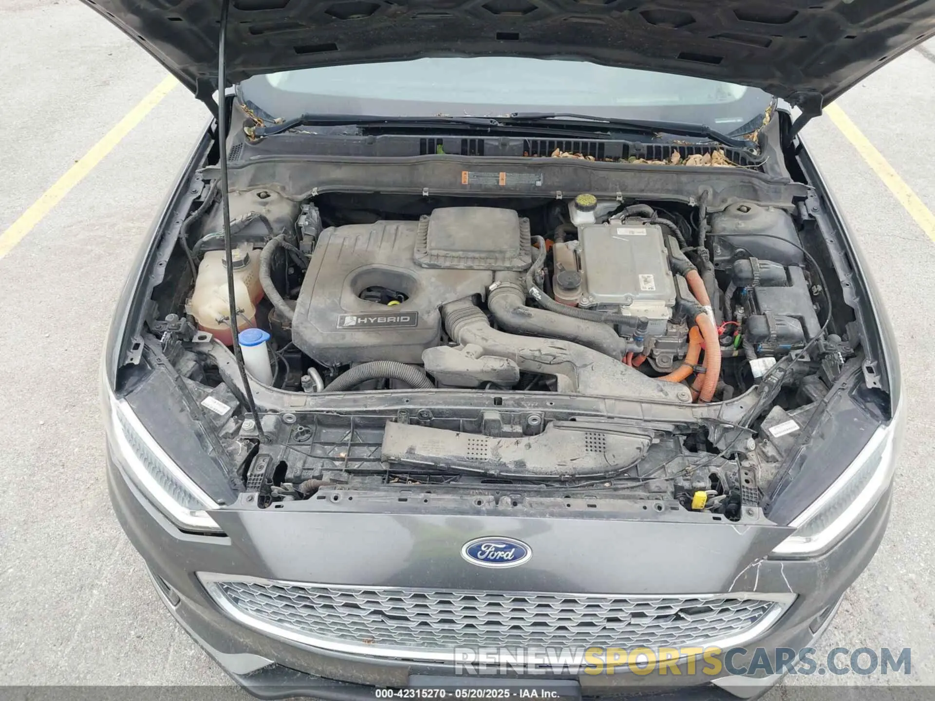 10 Фотография поврежденного автомобиля 3FA6P0RU0KR181931 FORD FUSION HYBRID 2019