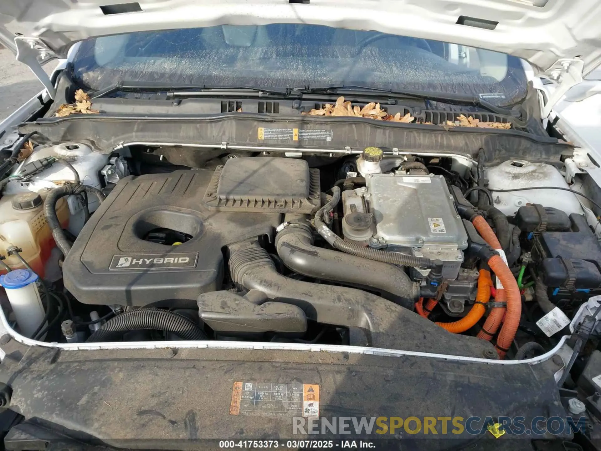 10 Photograph of a damaged car 3FA6P0RU2KR183017 FORD FUSION HYBRID 2019