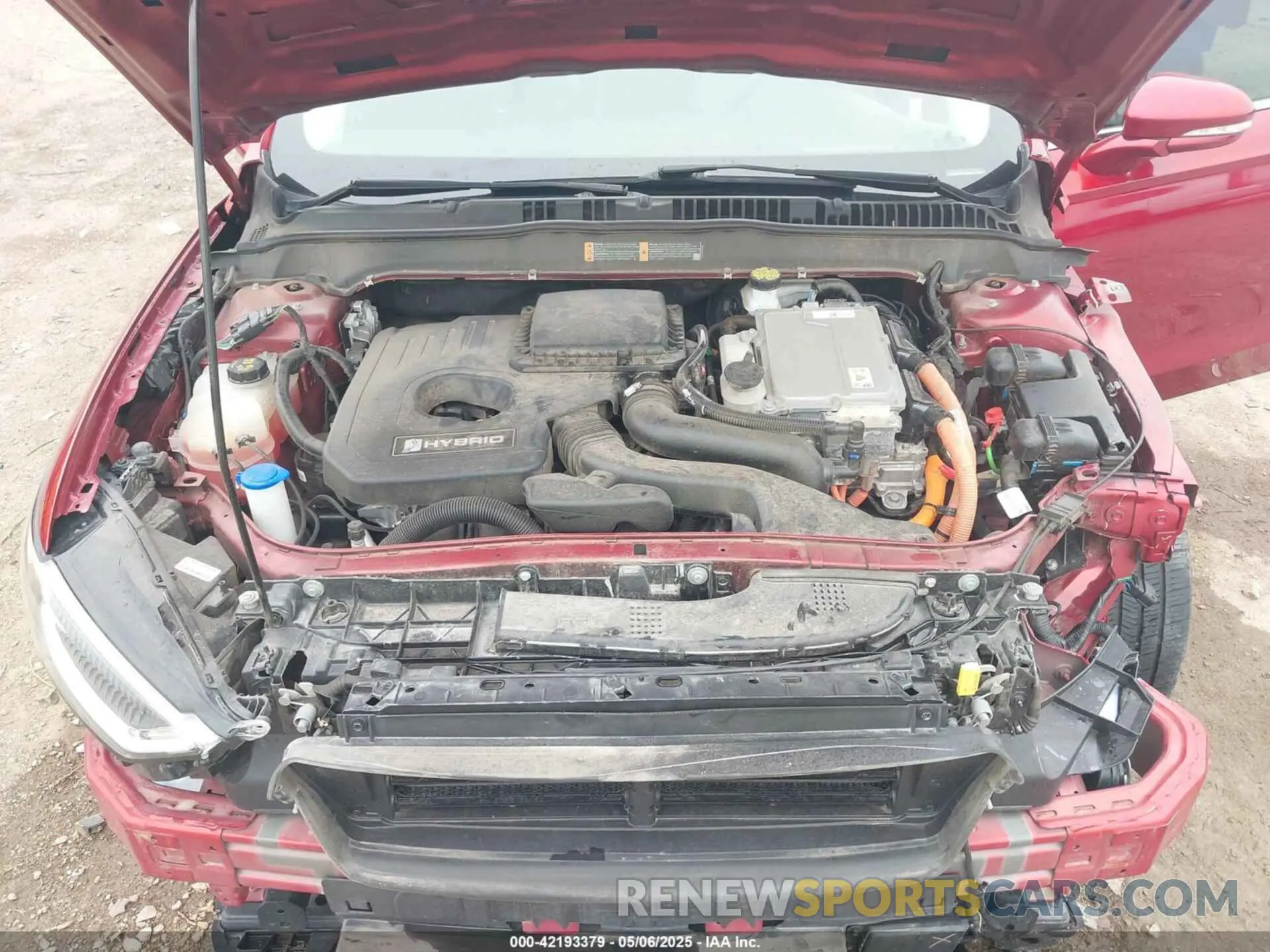 10 Фотография поврежденного автомобиля 3FA6P0RU2KR190369 FORD FUSION HYBRID 2019