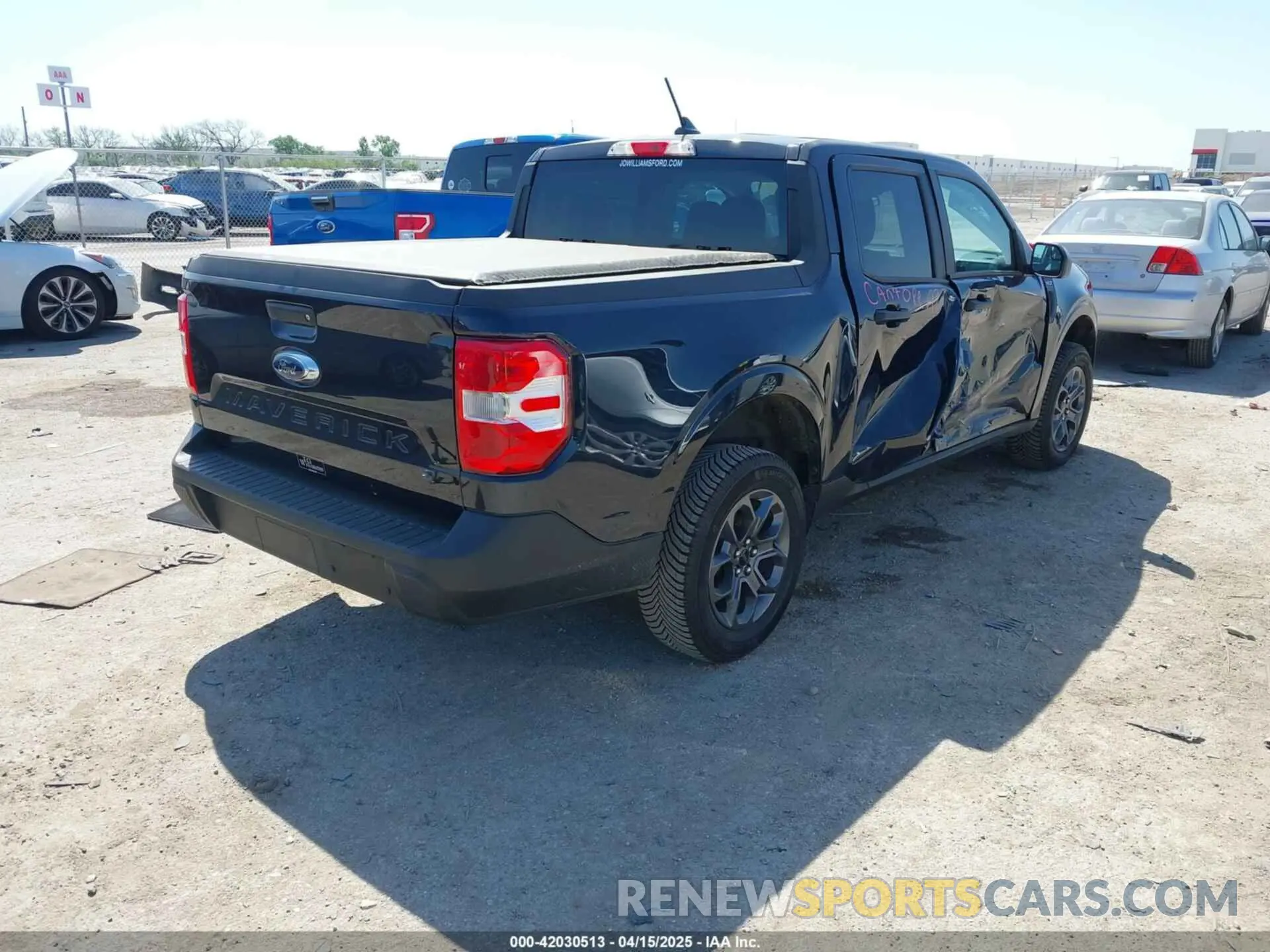 4 Фотография поврежденного автомобиля 3FTTW8E98NRB07029 FORD MAVERICK 2022