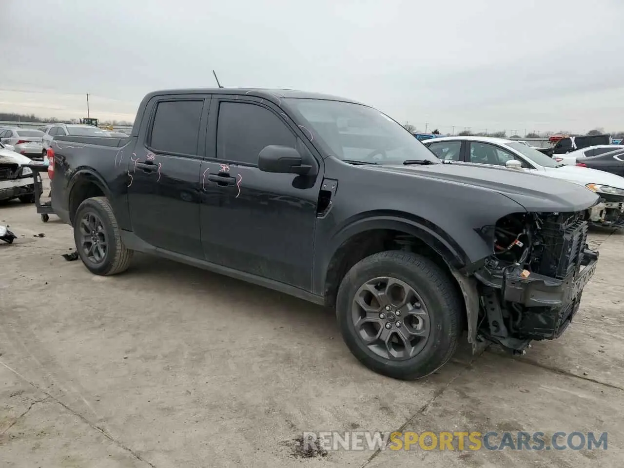 4 Фотография поврежденного автомобиля 3FTTW8E33PRA36692 FORD MAVERICK 2023