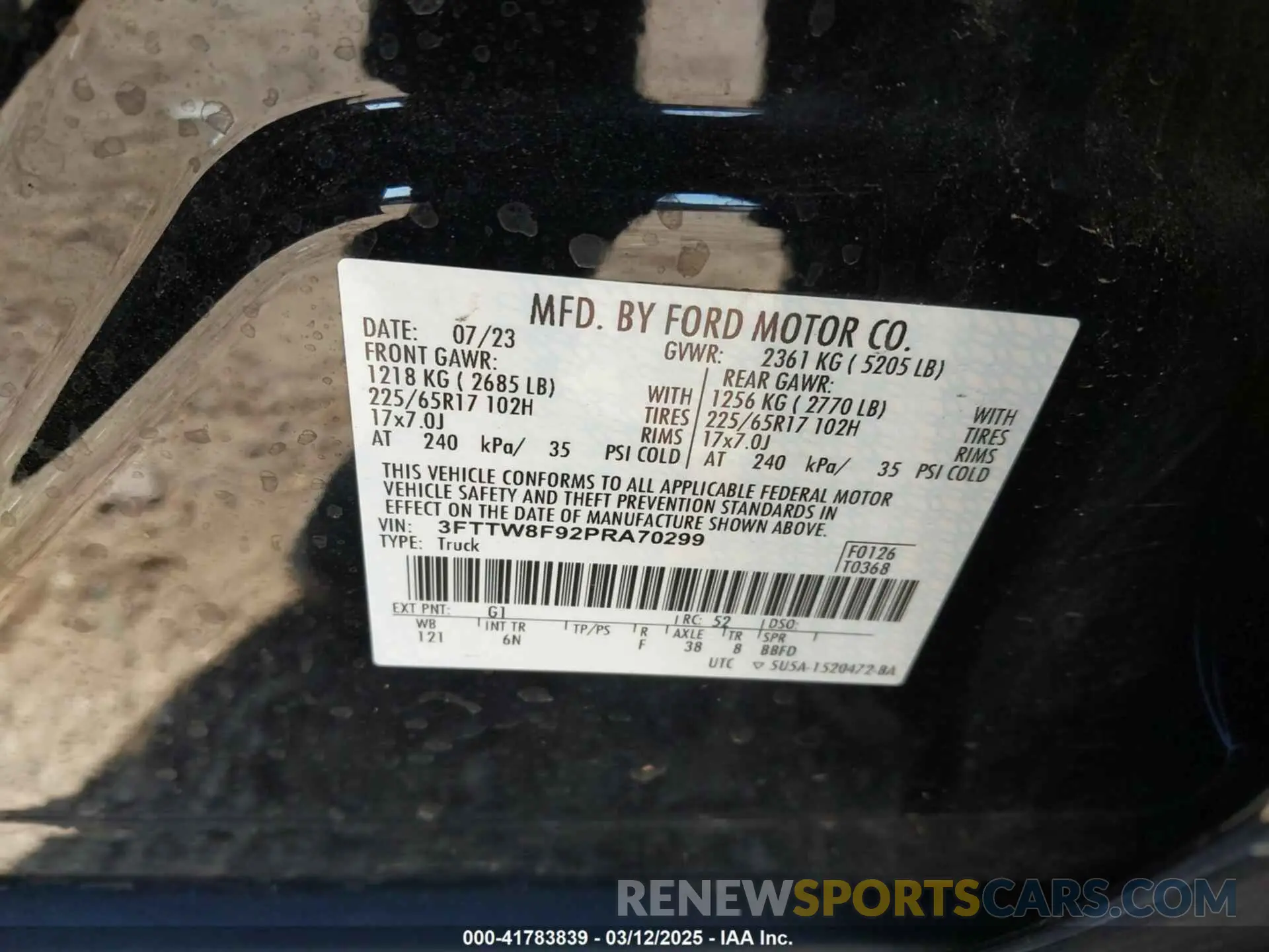 9 Photograph of a damaged car 3FTTW8F92PRA70299 FORD MAVERICK 2023
