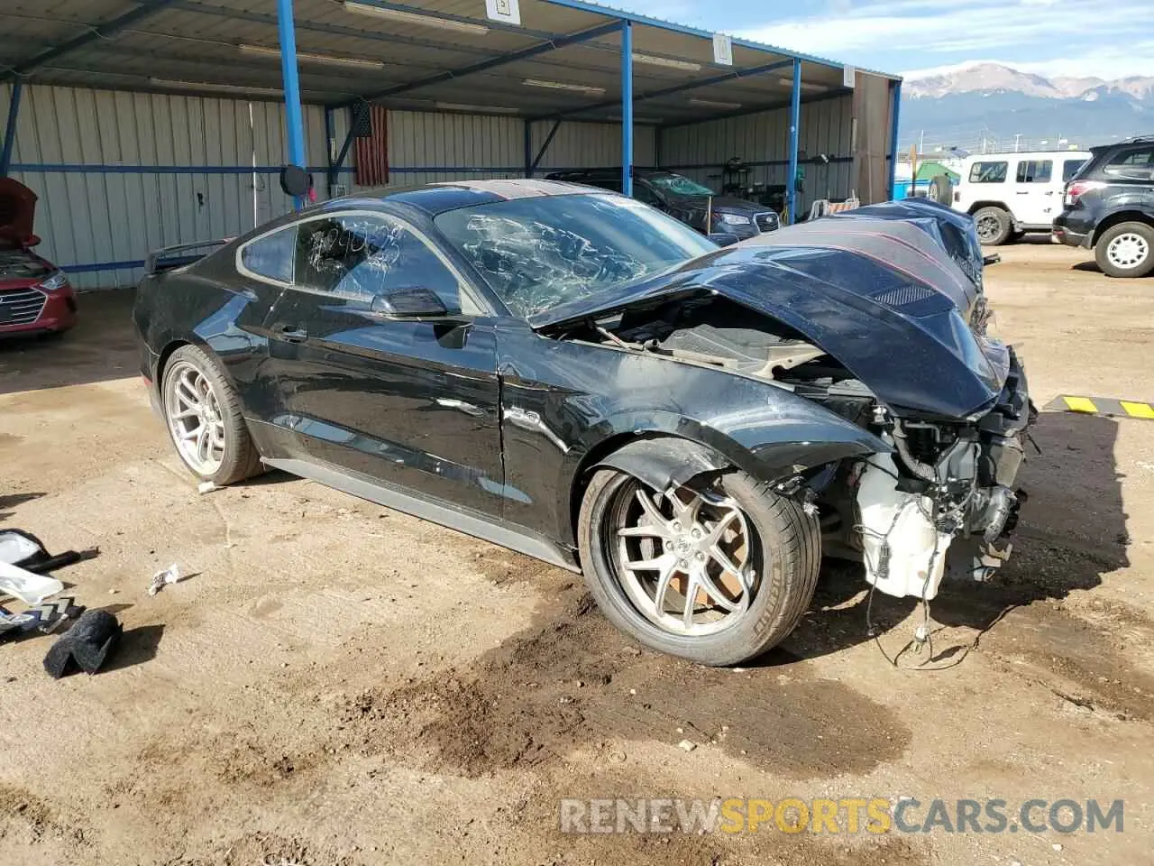 4 Photograph of a damaged car 1FA6P8CF2K5189704 FORD MUSTANG 2019
