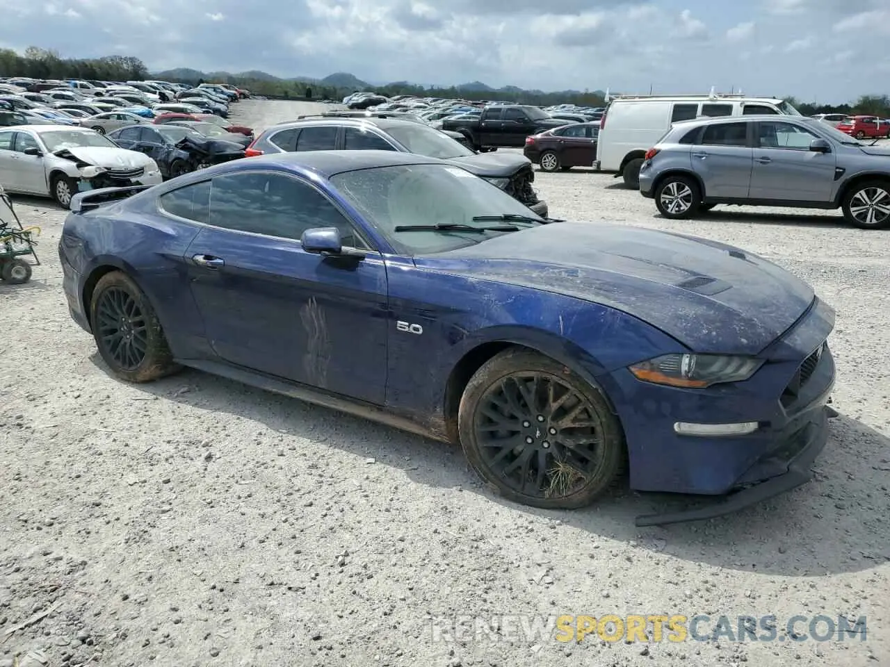 4 Photograph of a damaged car 1FA6P8CF2K5201110 FORD MUSTANG 2019
