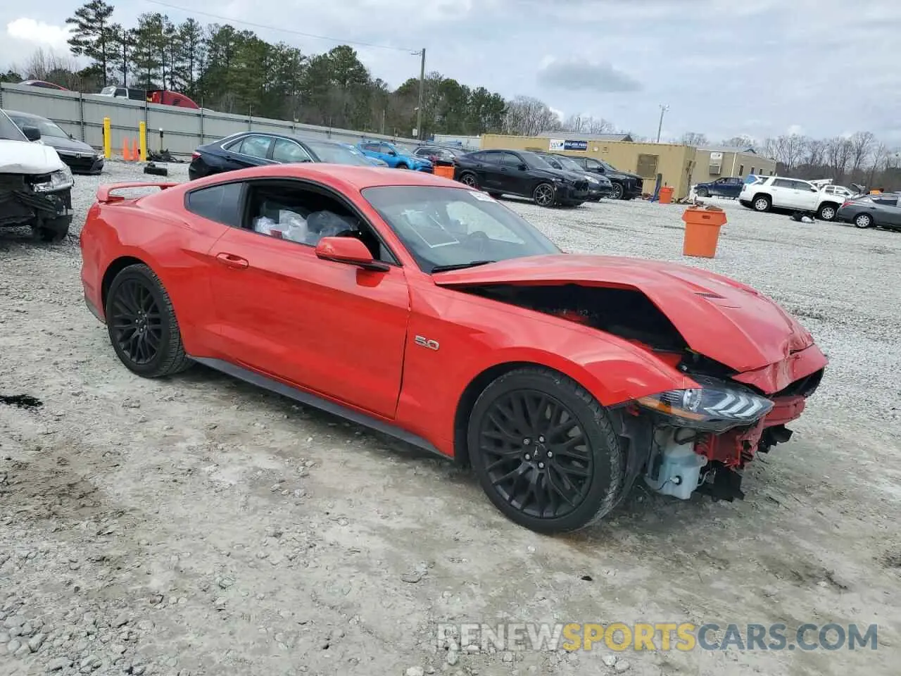 4 Photograph of a damaged car 1FA6P8CF7K5196244 FORD MUSTANG 2019