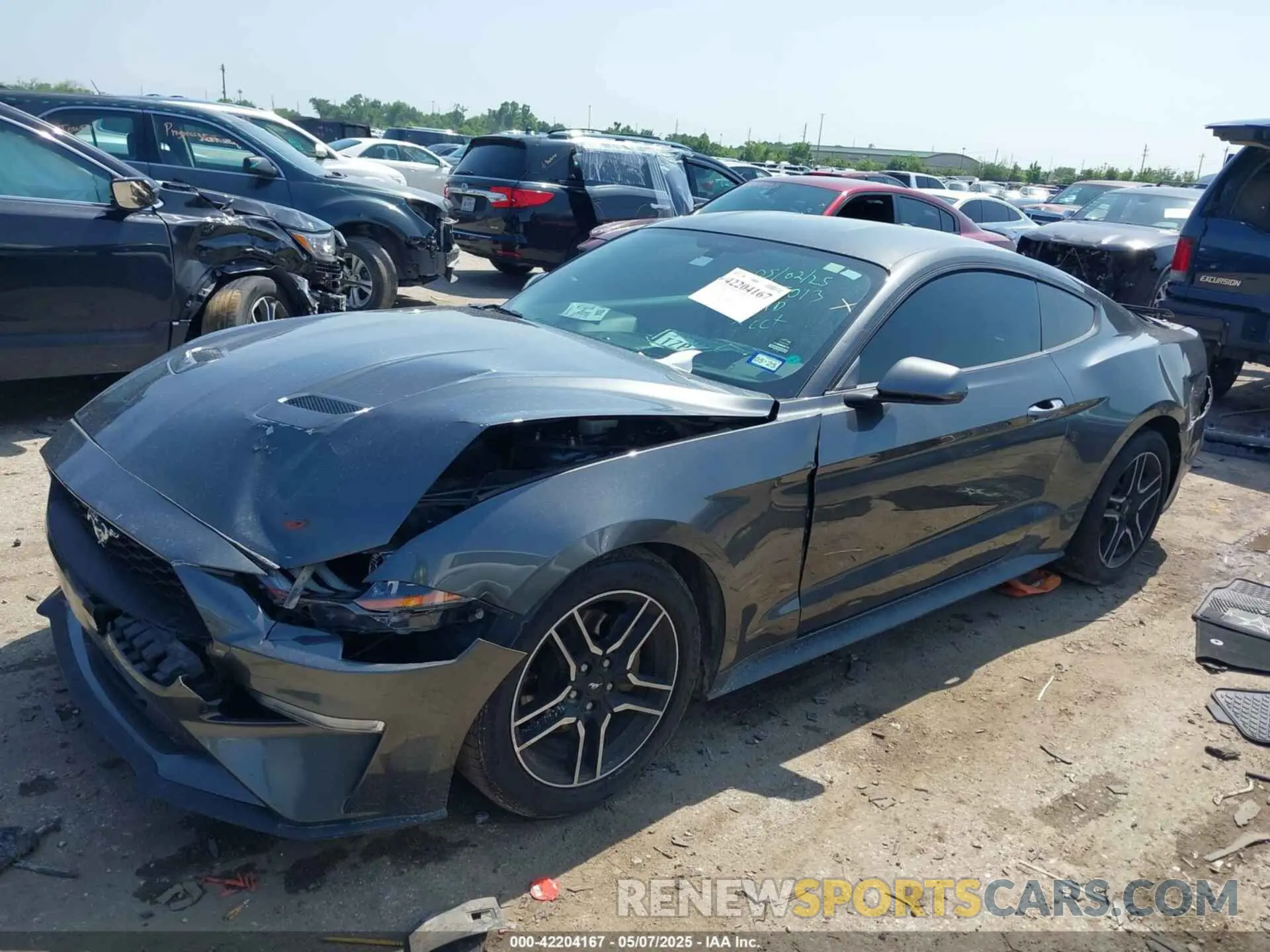 2 Фотография поврежденного автомобиля 1FA6P8TH1K5118026 FORD MUSTANG 2019