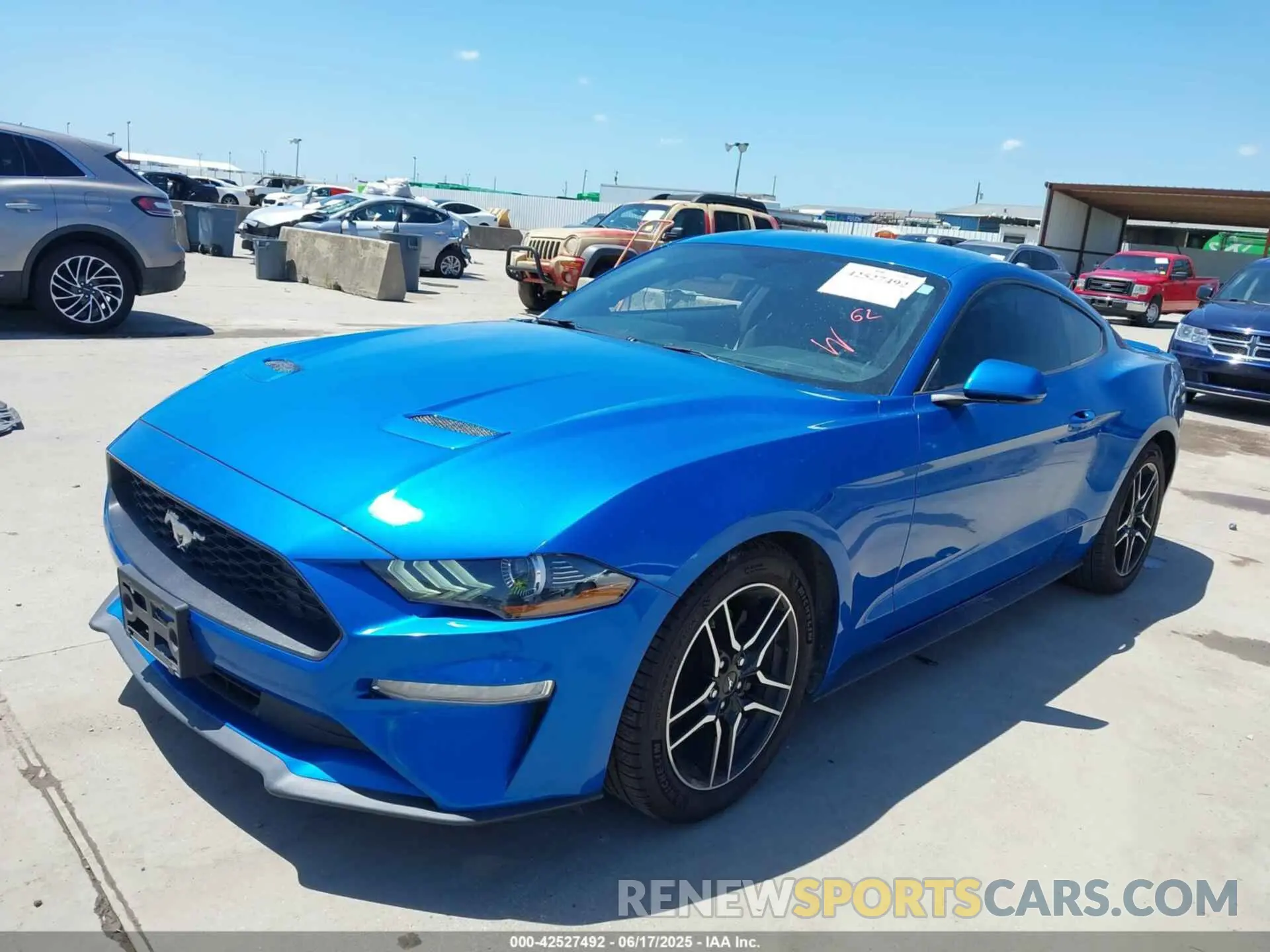 2 Фотография поврежденного автомобиля 1FA6P8TH4K5201515 FORD MUSTANG 2019