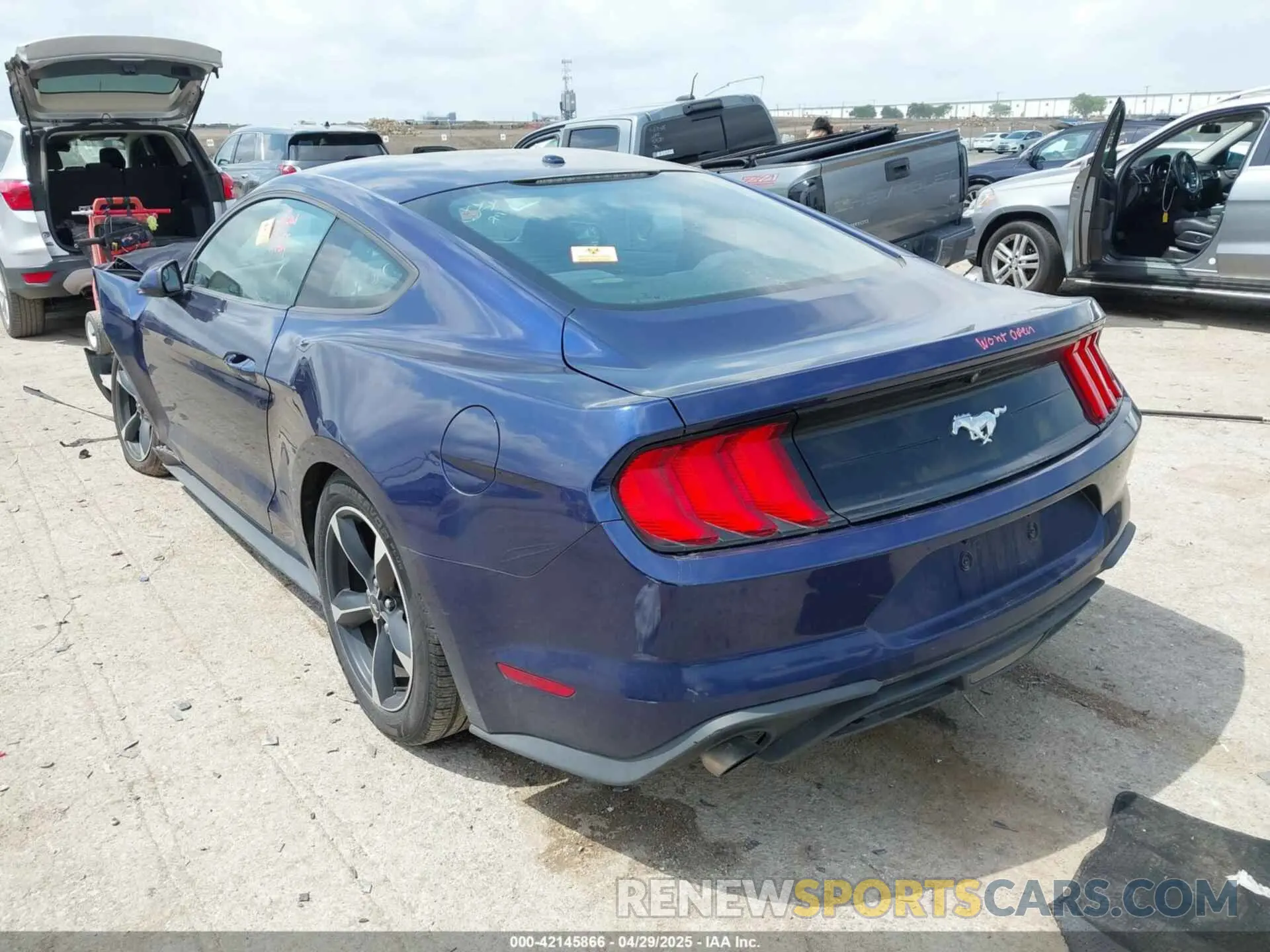 3 Photograph of a damaged car 1FA6P8TH5K5157279 FORD MUSTANG 2019