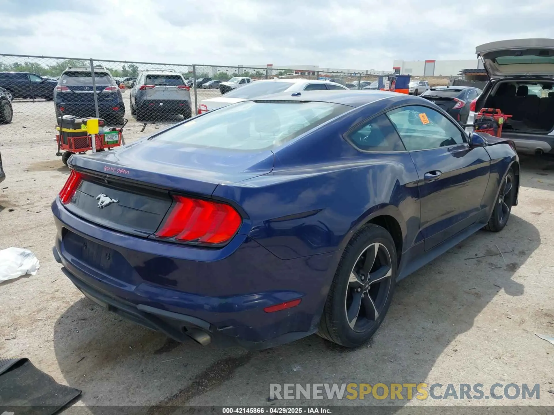 4 Photograph of a damaged car 1FA6P8TH5K5157279 FORD MUSTANG 2019