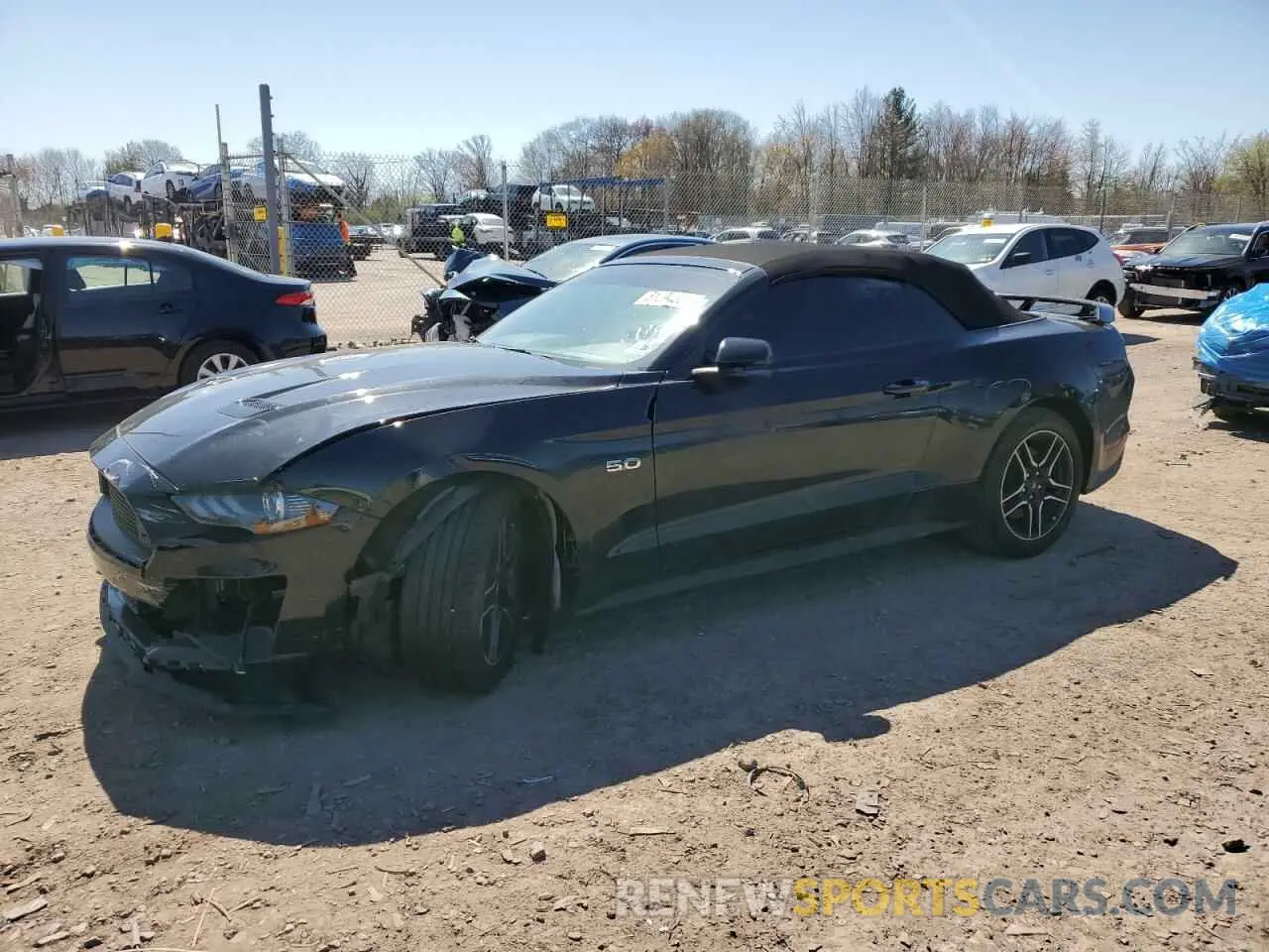 1 Photograph of a damaged car 1FATP8FF7K5179636 FORD MUSTANG 2019