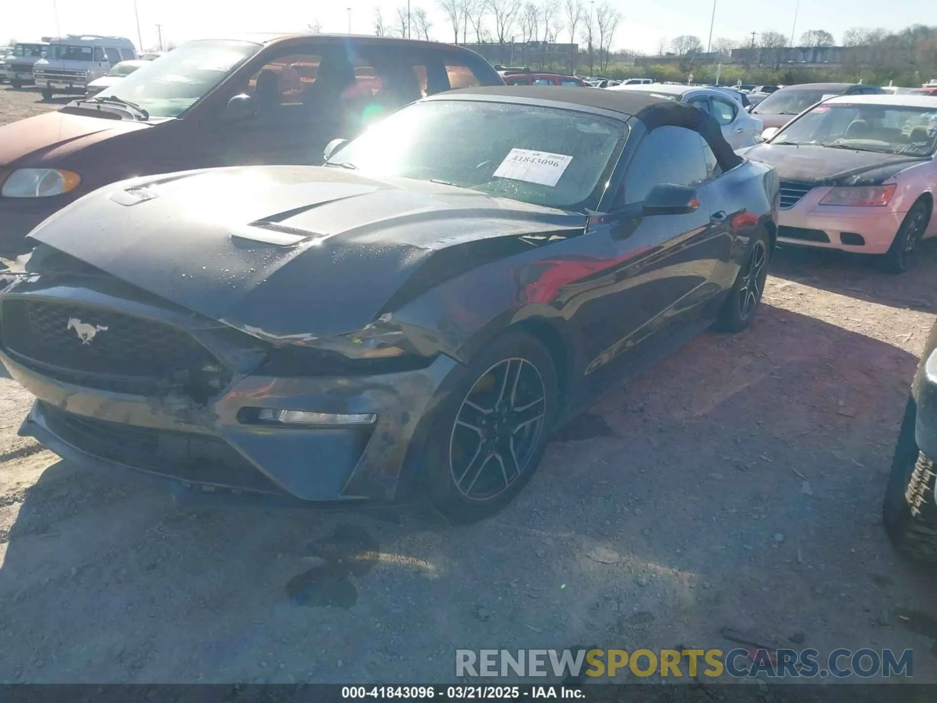 2 Photograph of a damaged car 1FATP8UH8K5151266 FORD MUSTANG 2019