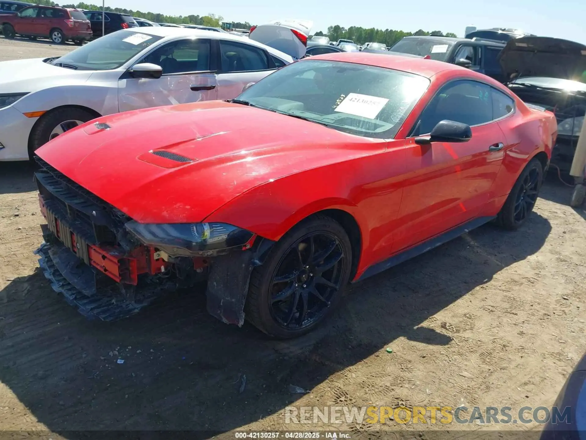 2 Photograph of a damaged car 1FA6P8TH4L5139065 FORD MUSTANG 2020
