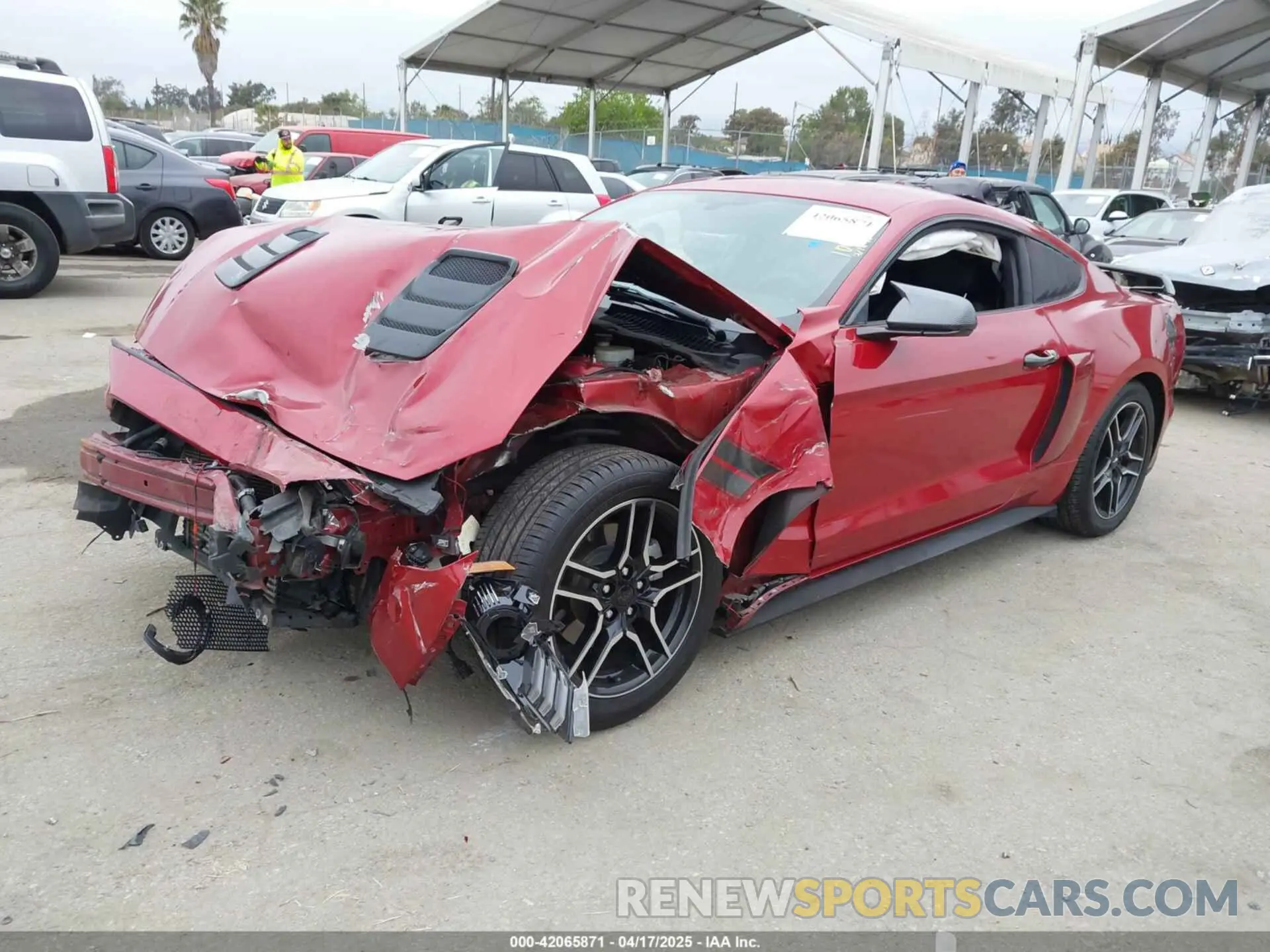 2 Photograph of a damaged car 1FA6P8TH4L5189982 FORD MUSTANG 2020