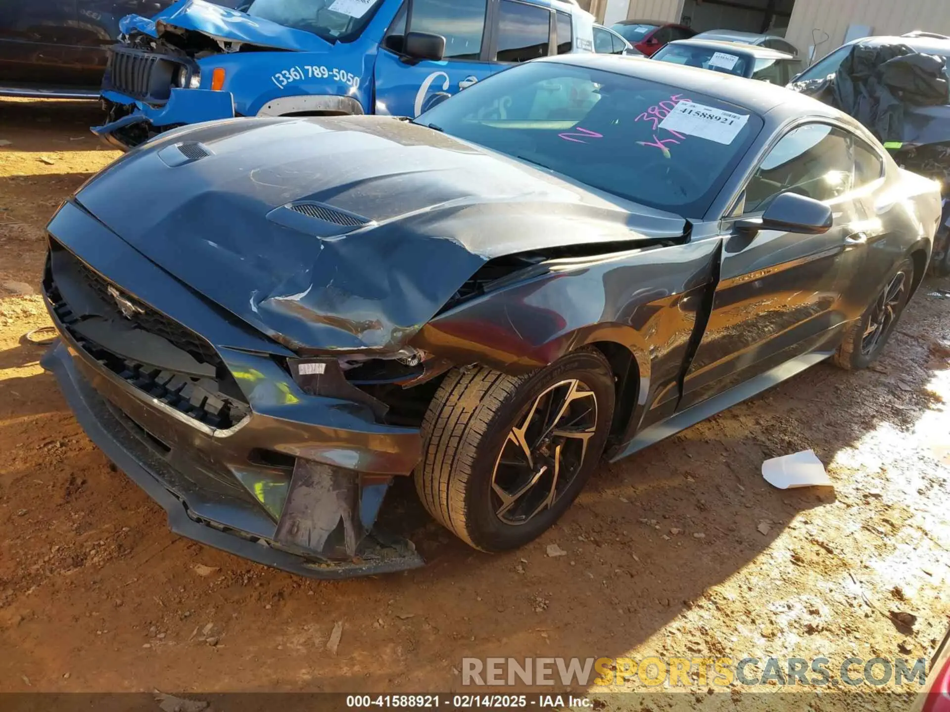 2 Photograph of a damaged car 1FA6P8TH9L5113805 FORD MUSTANG 2020