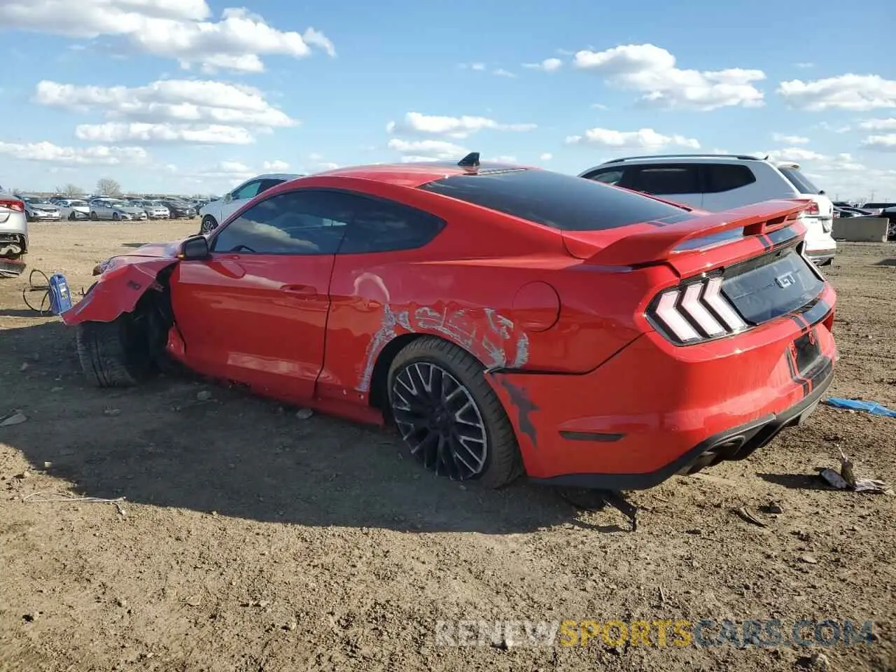 2 Фотография поврежденного автомобиля 1FA6P8CF1M5128847 FORD MUSTANG 2021