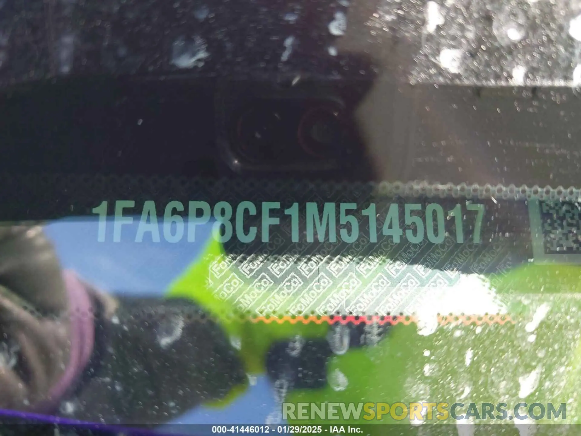9 Фотография поврежденного автомобиля 1FA6P8CF1M5145017 FORD MUSTANG 2021