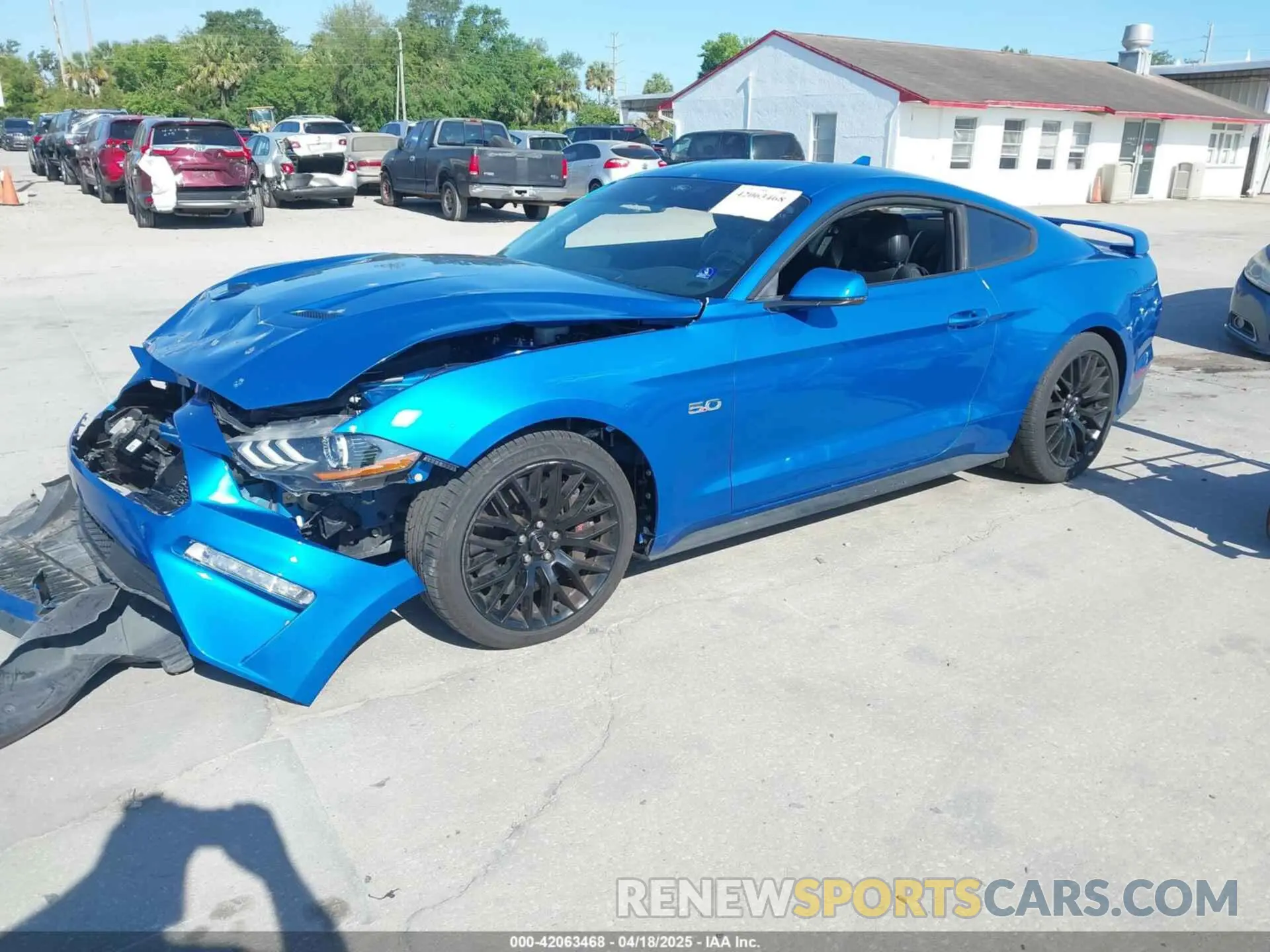 2 Фотография поврежденного автомобиля 1FA6P8CF3M5107238 FORD MUSTANG 2021